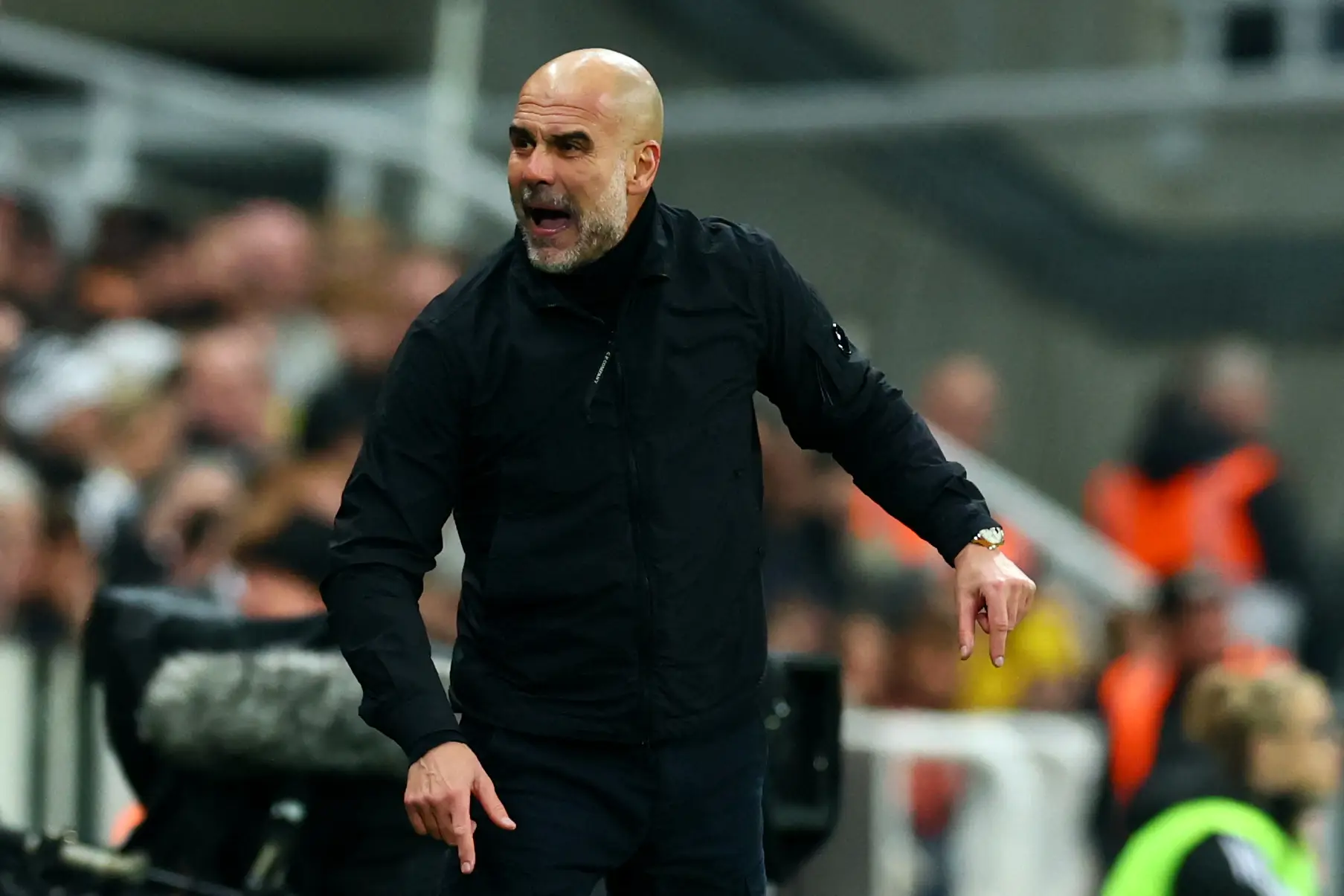 Pep Guardiola is set to serve a two-match ban. Image: Getty