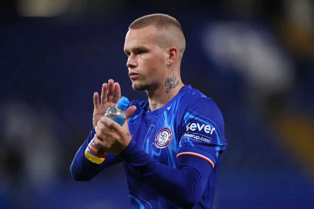 Mykhailo Mudryk started for Chelsea against Servette. (Image: Getty)