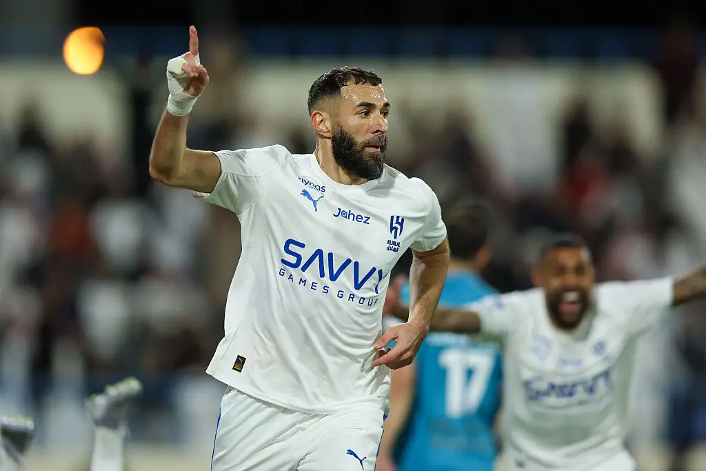 Karim Benzema scored a hat-trick on debut for Al Hilal (Image: Getty)