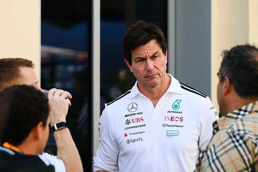Mercedes boss Toto Wolff is not happy with rival teams. (Image: Ahmad AlShehab/NurPhoto via Getty Images)