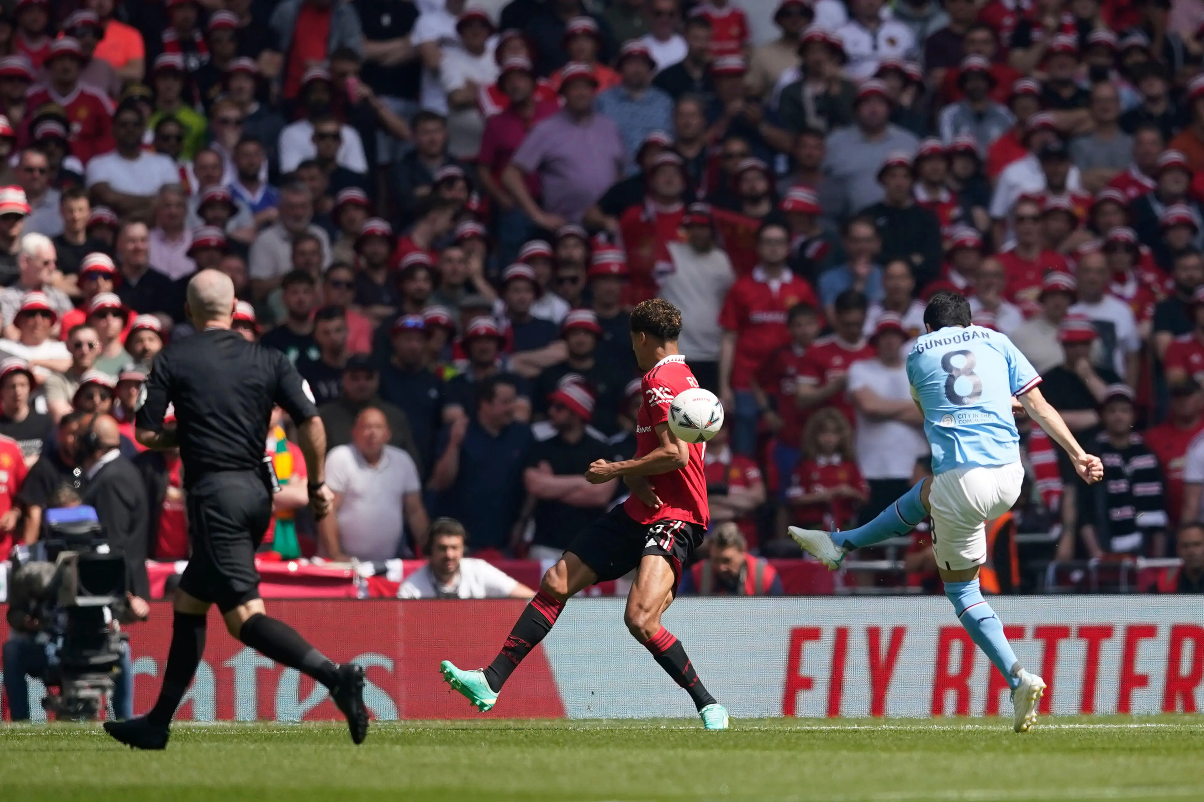 Gundogan scores after just 15 seconds. Image: Alamy