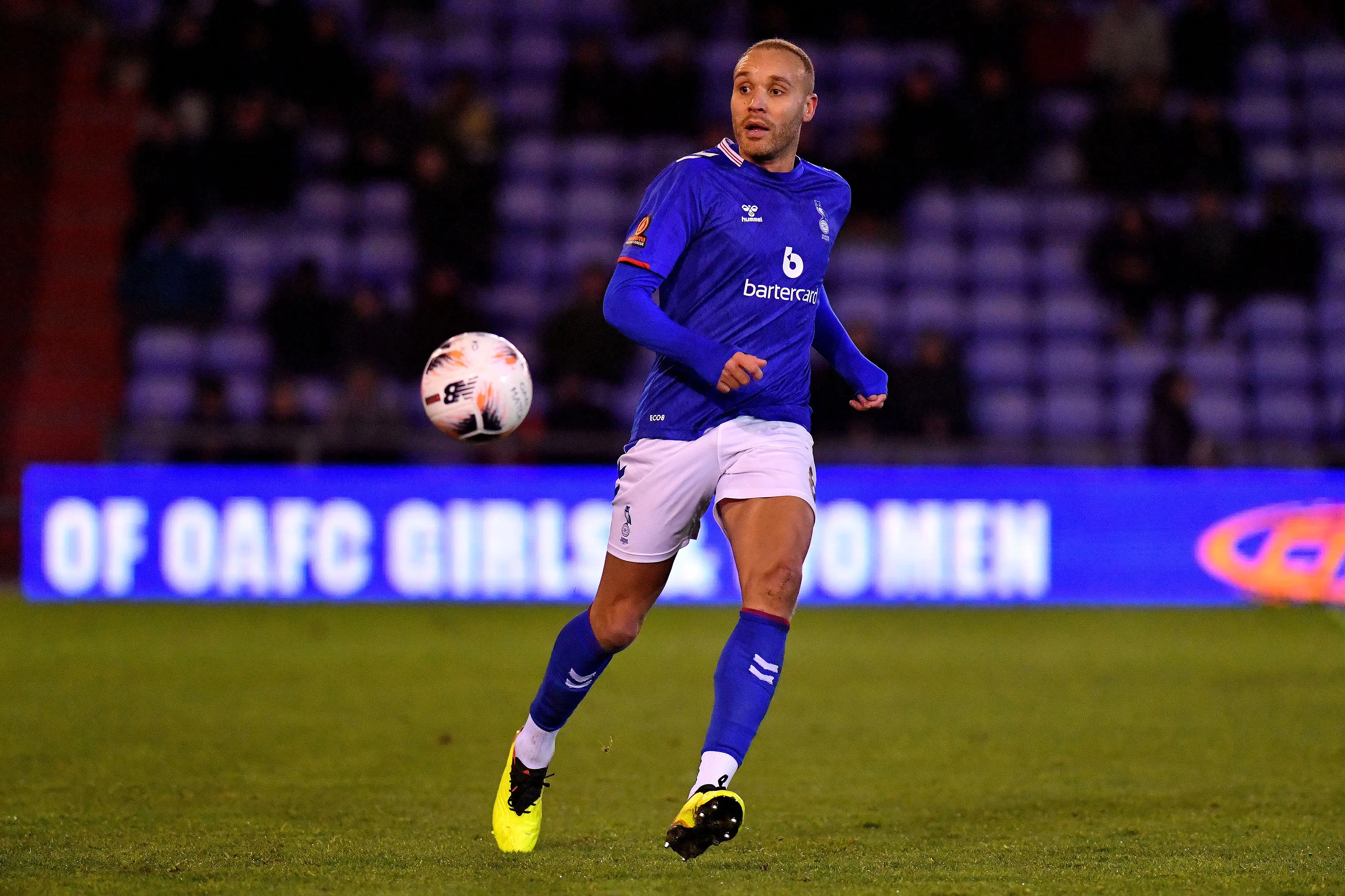 Lois Maynard playing for Oldham Athletic (Image: Getty)