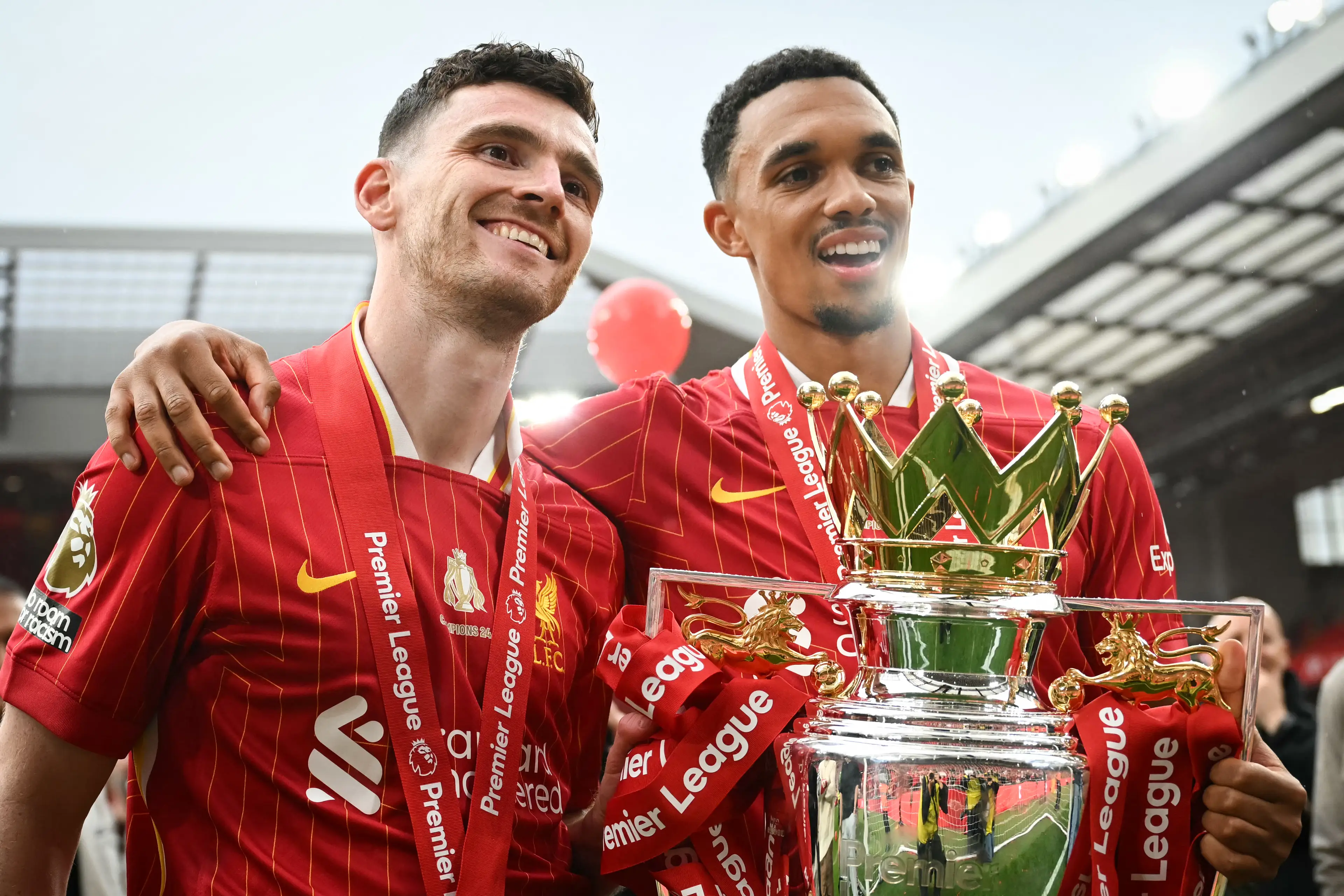 Andy Robertson could line up against Trent Alexander-Arnold. Image: Getty