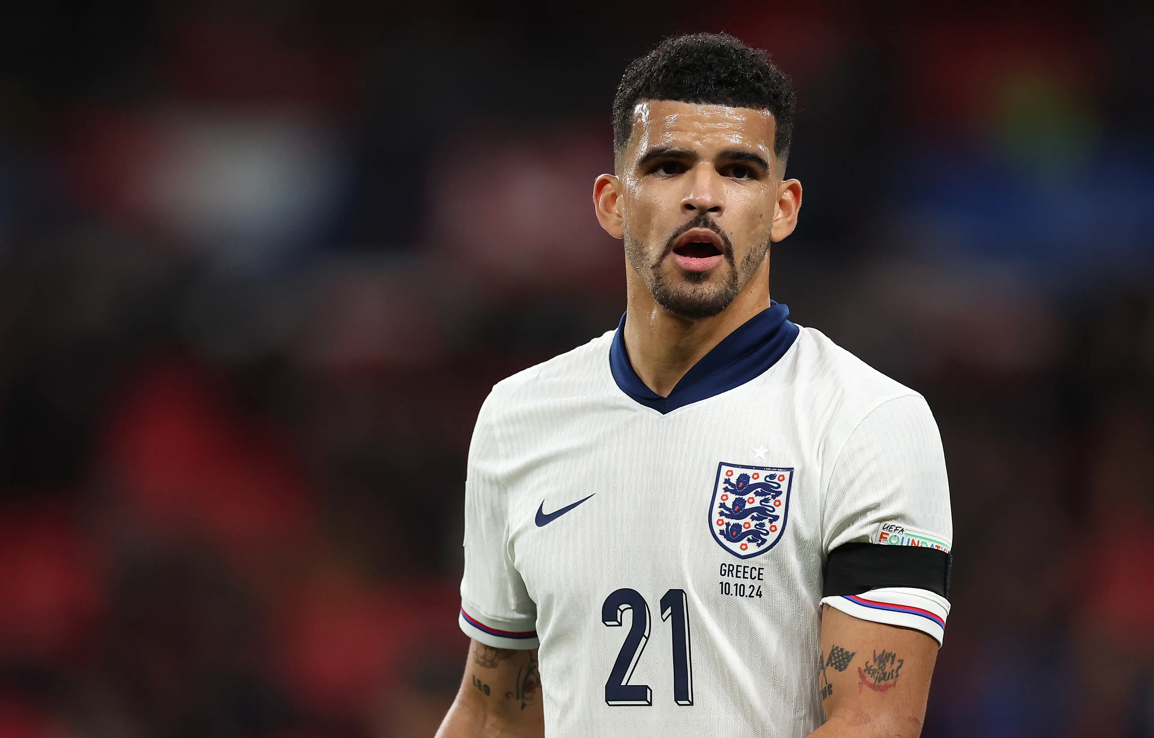 Dominic Solanke was away from England duty for nearly seven years. Image: Getty