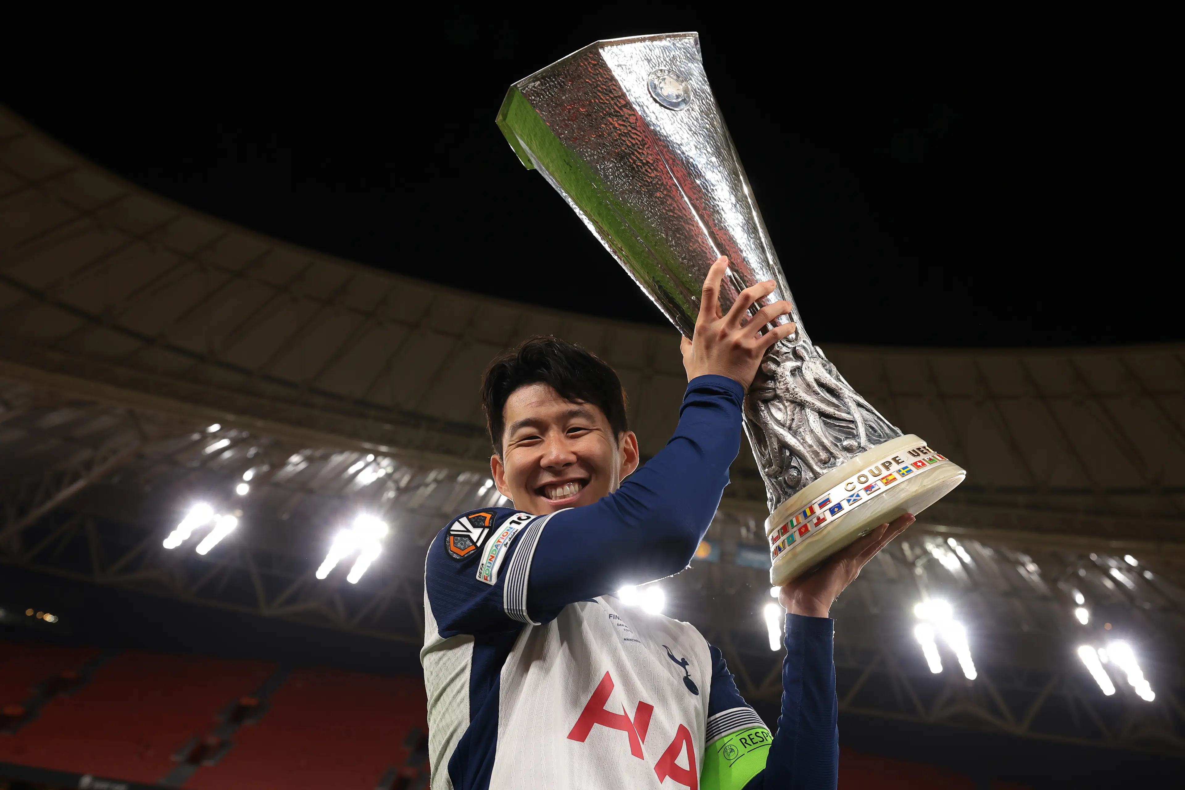 Spurs will play in the Premier League after winning the Europa League. Image: Getty