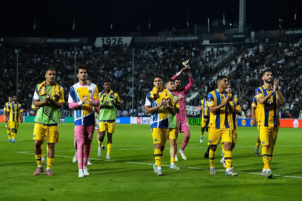 Maccabi Tel Aviv will face Aston Villa on November 6 (Credit:Getty)