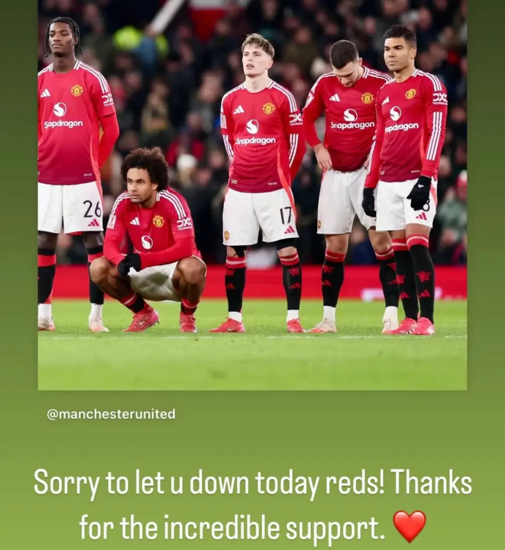 Joshua Zirkzee's message to Manchester United fans (Image: Instagram)