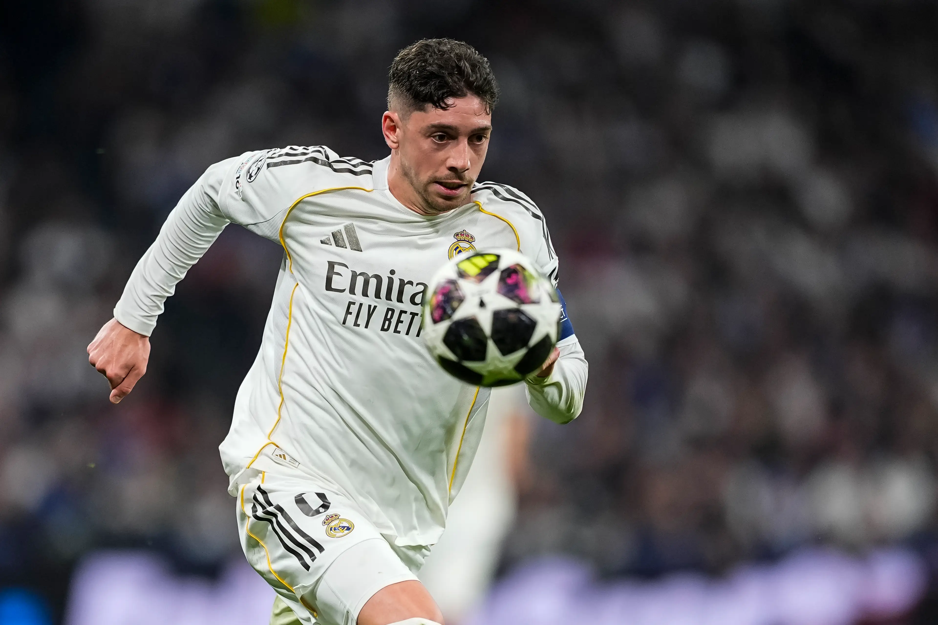 Federico Valverde produces a masterclass for Real against City. Image: Getty