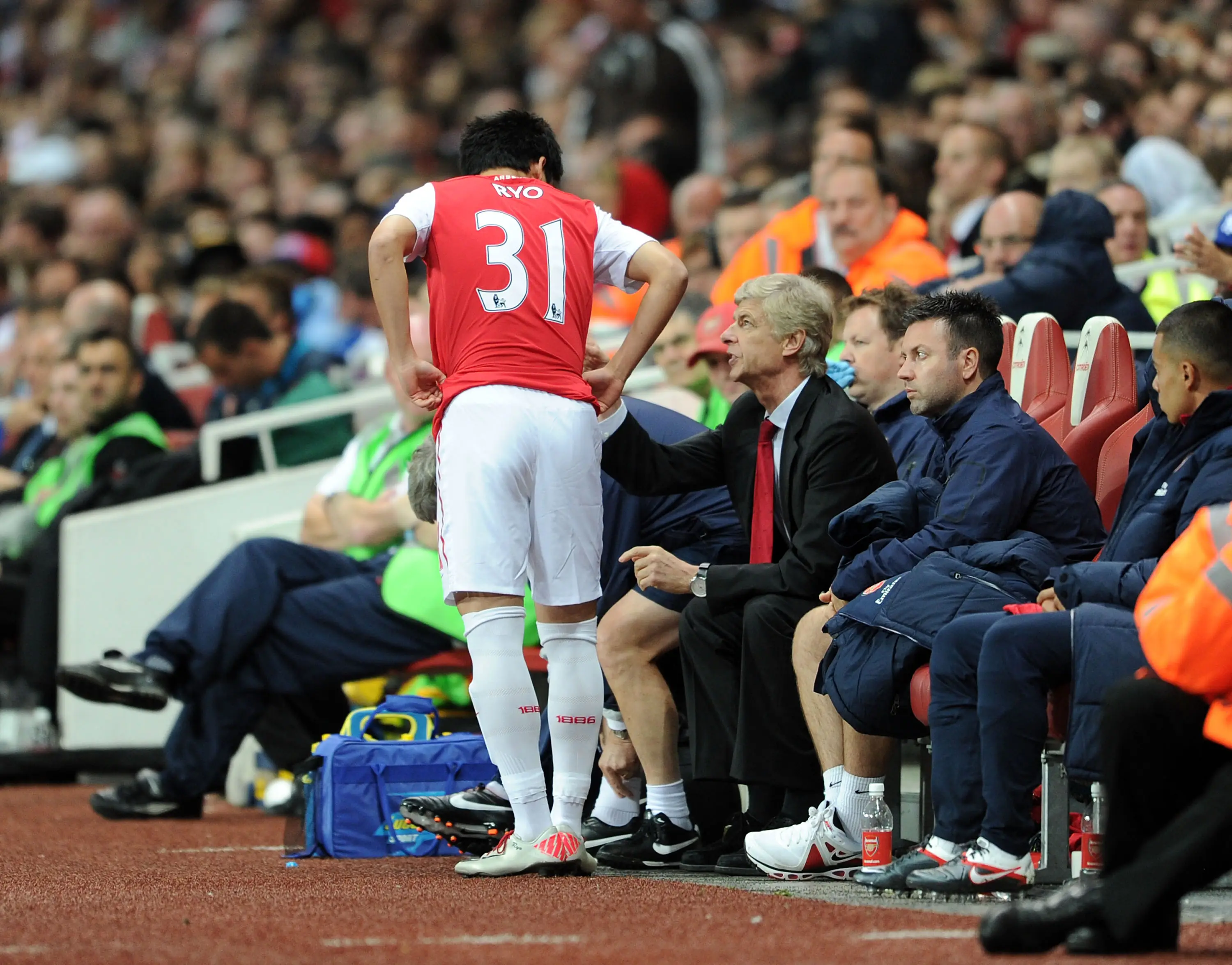 Wenger was full of praise for Miyaichi on his arrival at Arsenal. Image credit: Getty