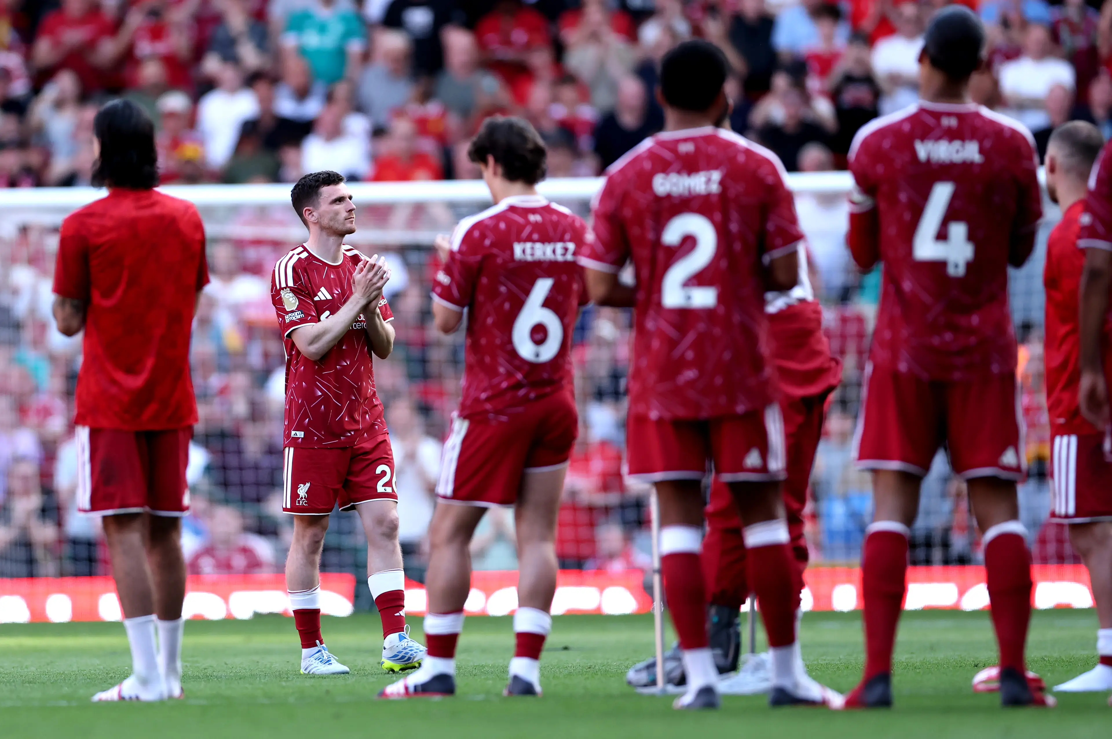 Robertson made his final appearance for Liverpool on Sunday. Image credit: Getty