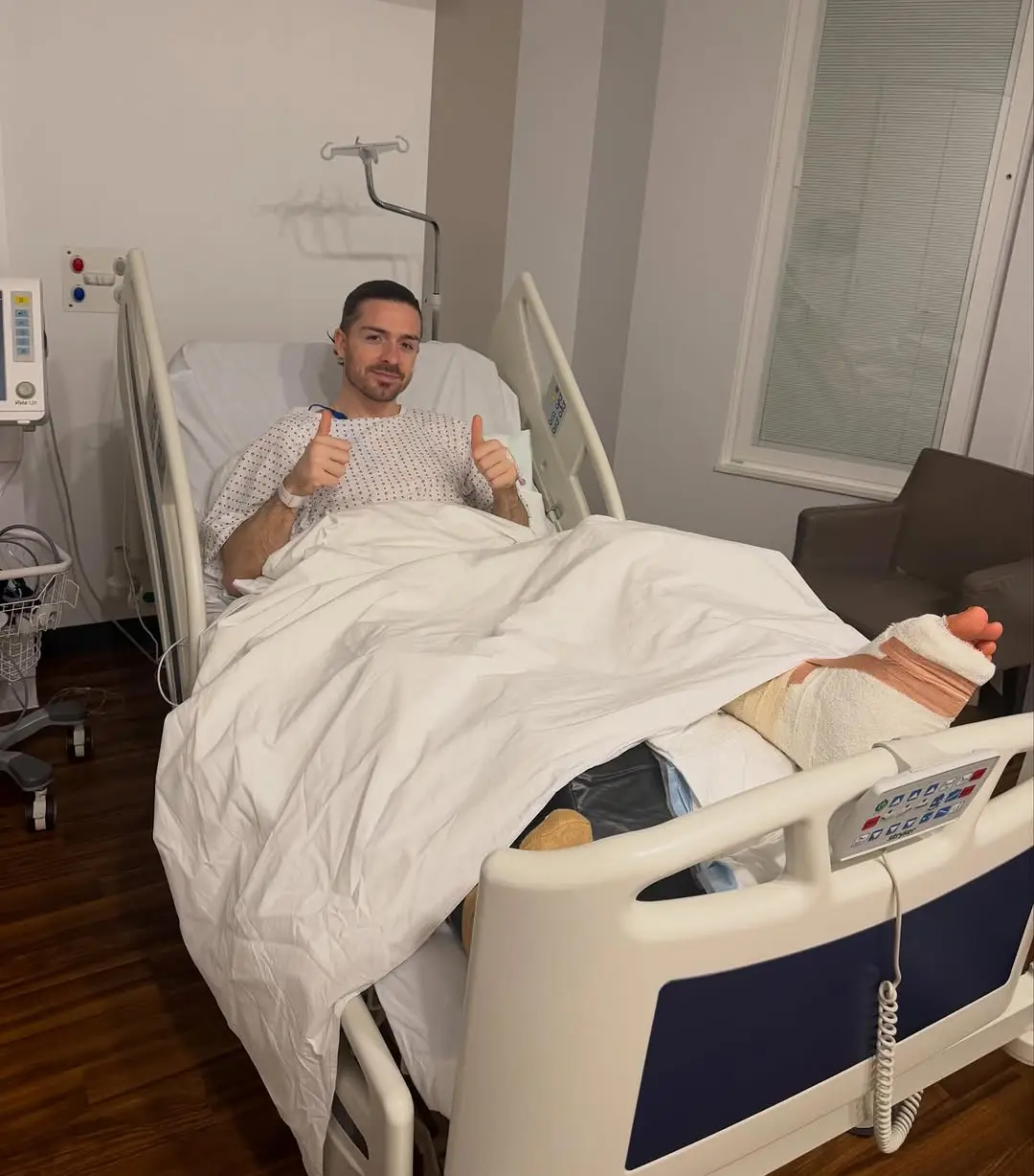 Jack Grealish looks to be out for the season. Image: Instagram/@jackgrealish