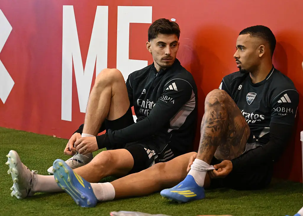 Kai Havertz and Gabriel Jesus are both reportedly up for sale this summer. (Image: David Price/Arsenal FC via Getty Images)