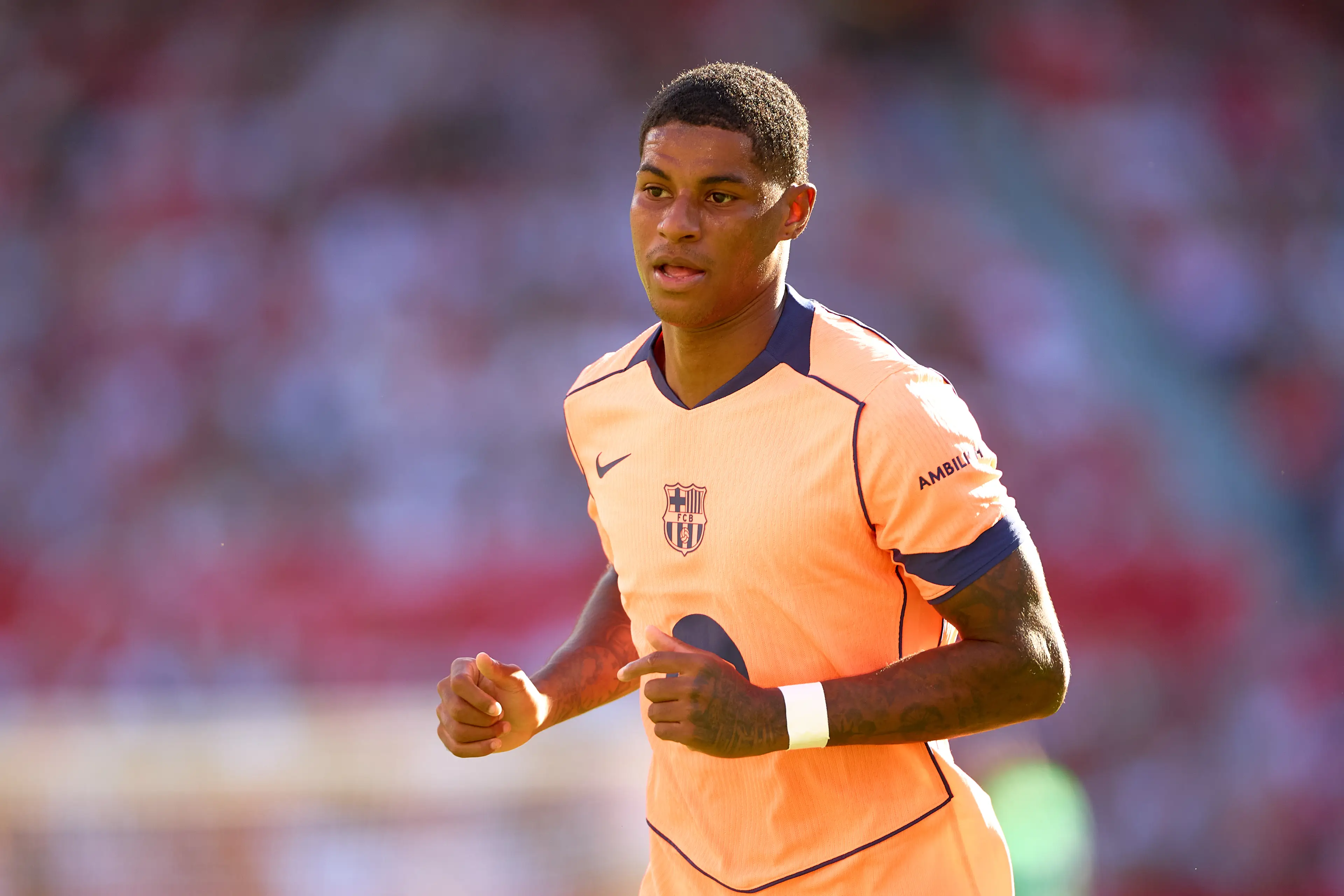 Marcus Rashford has impressed since joining Barcelona. Image: Getty