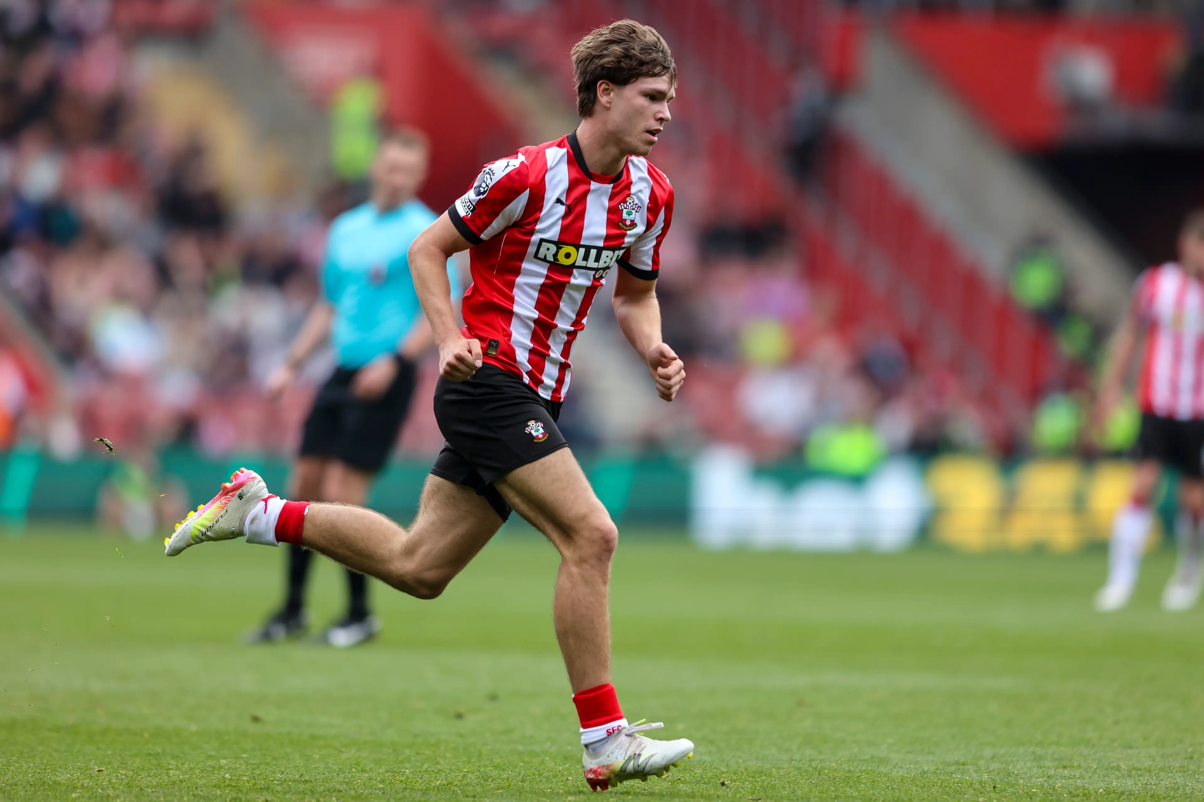 Tyler Dibling is on Manchester United's radar ahead of the summer. Image: Getty 