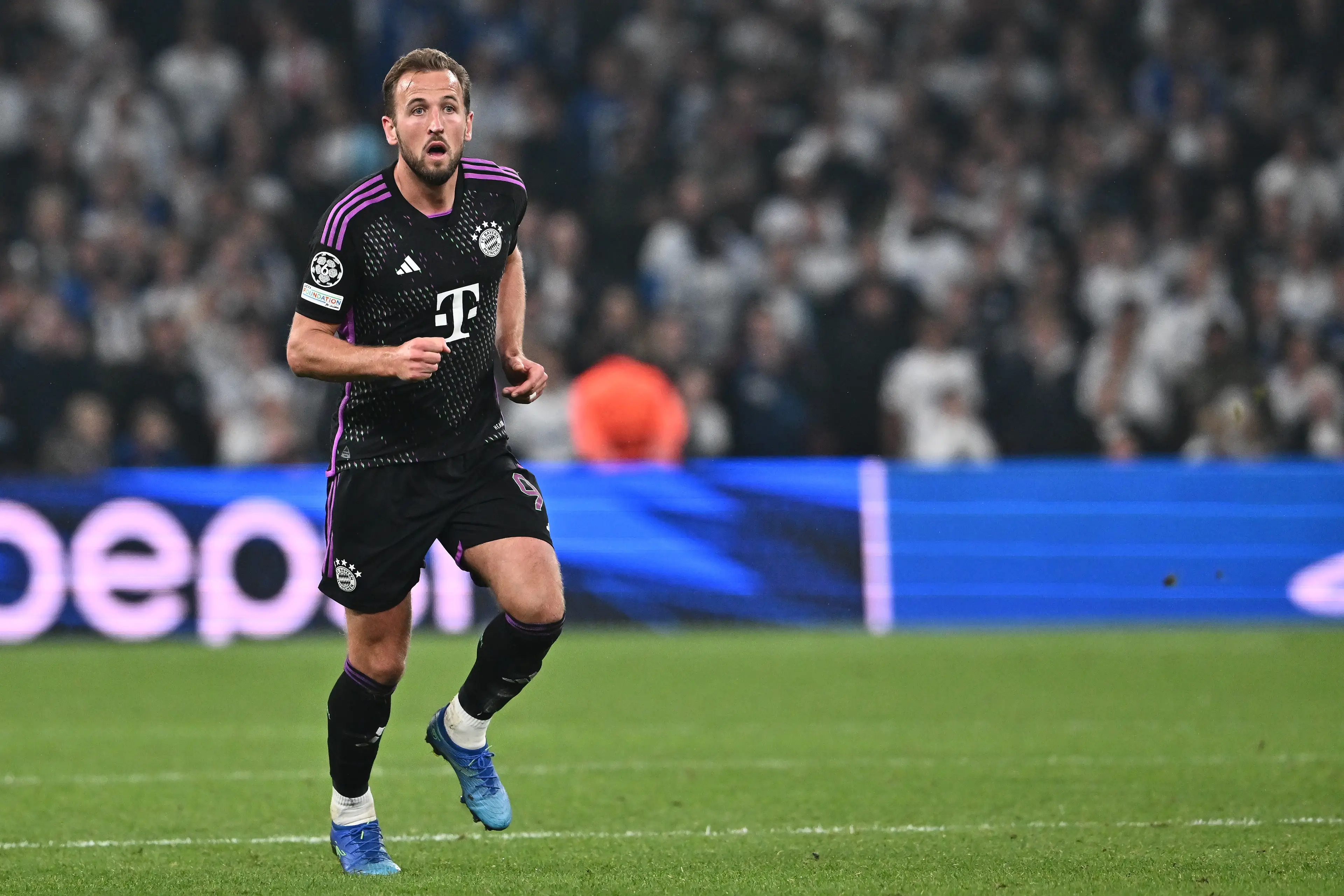 Harry Kane in action for Bayern Munich. Image: Getty