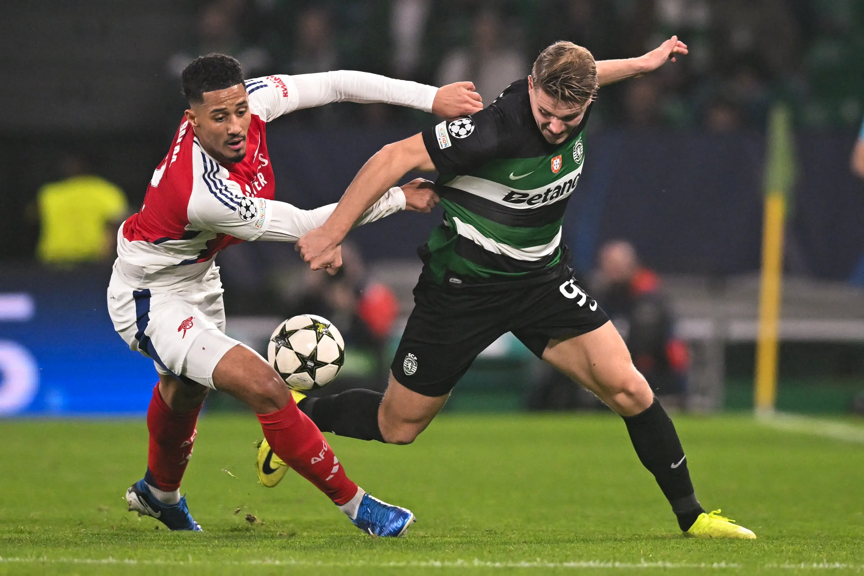 Viktor Gyokeres endured a tough night against the Gunners. Image