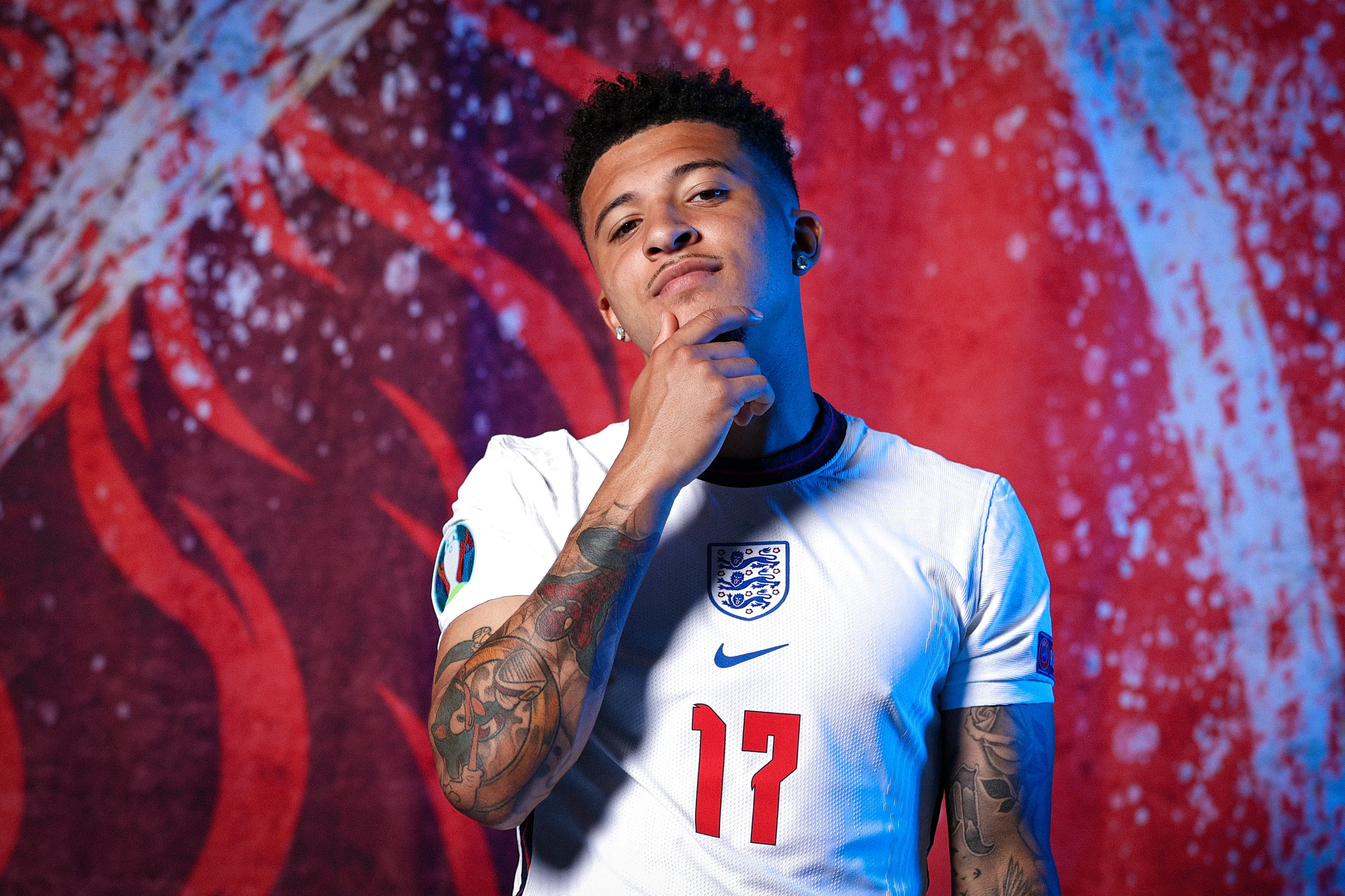 Sancho has been capped 23 times for England. Image: Getty