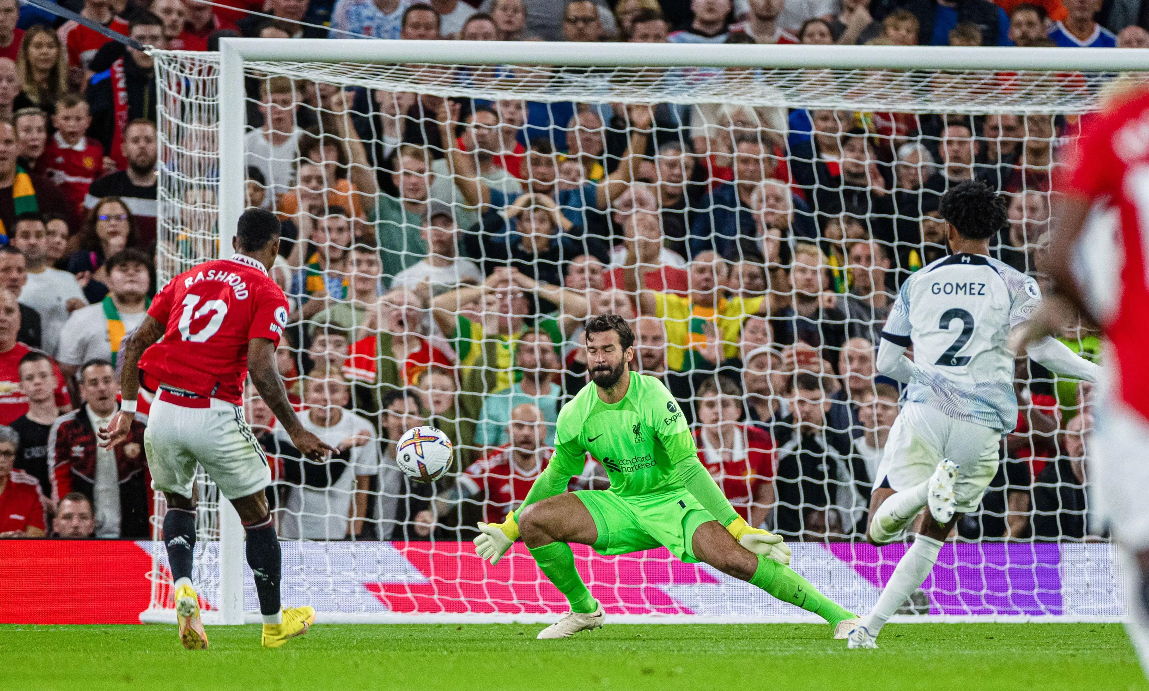 Rashford scored against Liverpool. Image: Alamy