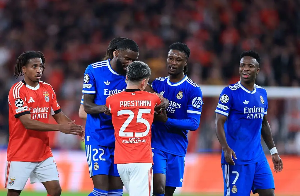 Vinicius Junior and Gianluca Prestianni were involved in an altercation (Credit:Getty)