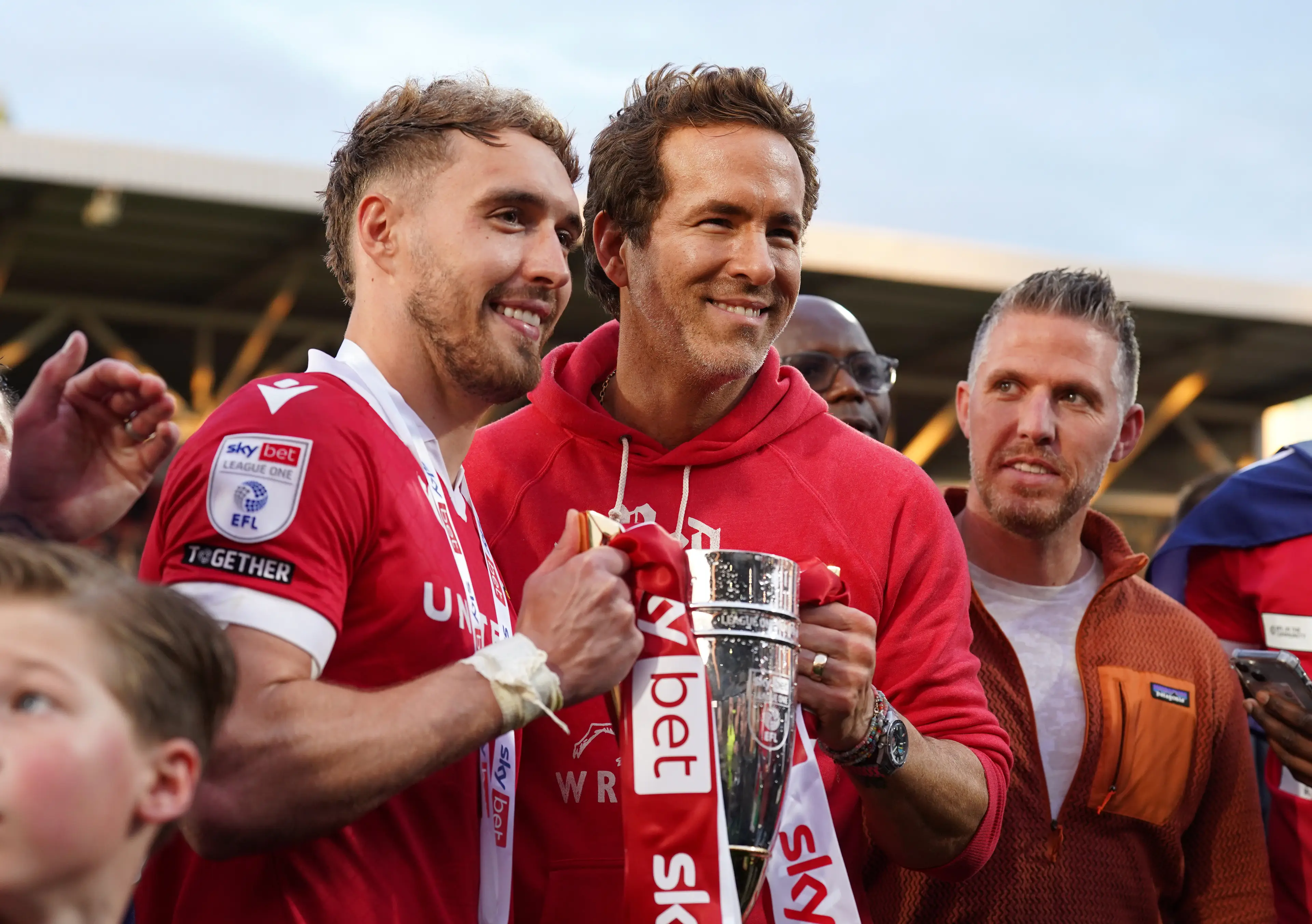 Wrexham stars are set to receive a record bonus. Image: Getty