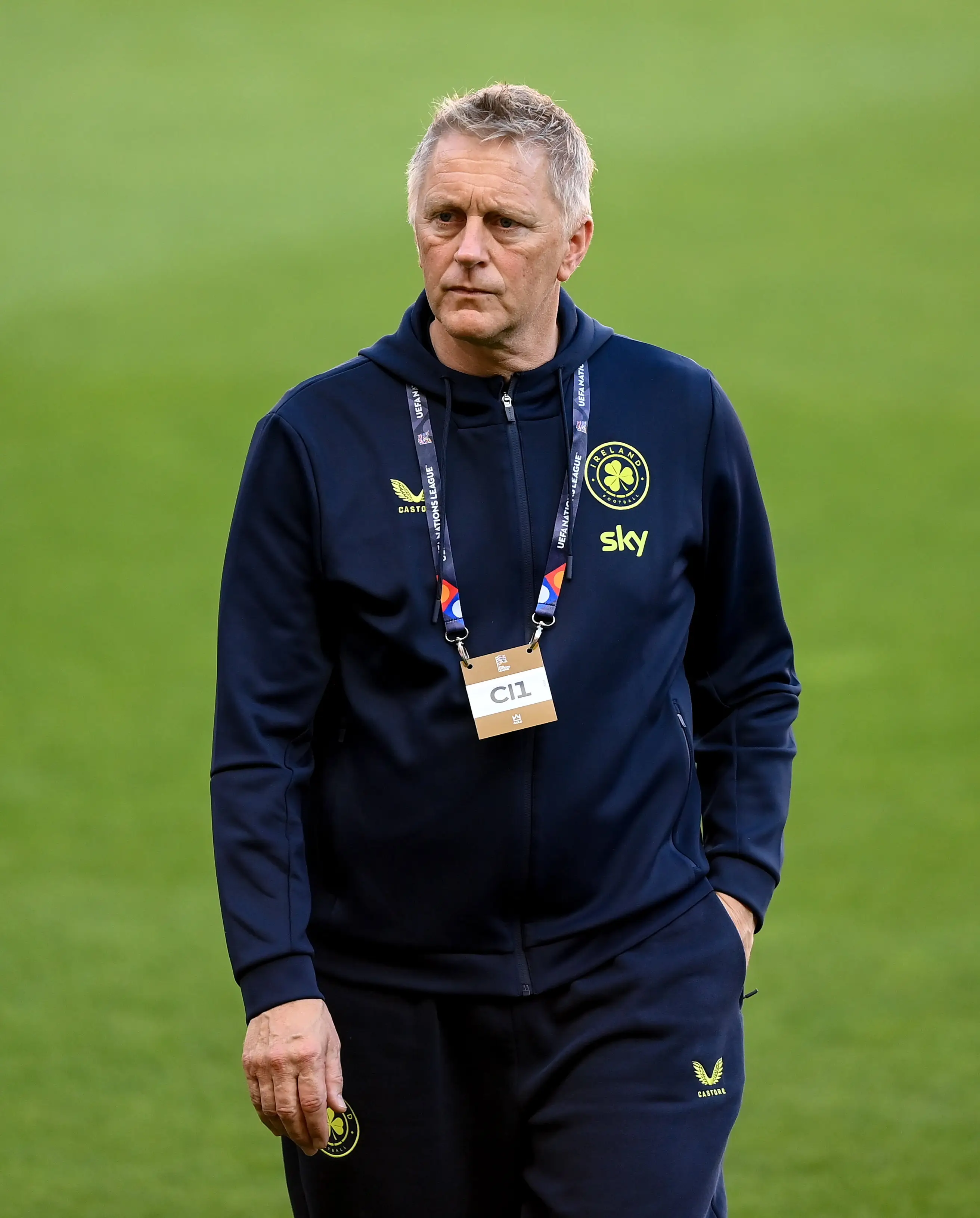 Heimir Hallgrimsson pictured ahead of Sunday's Nations League clash against Israel. Image credit: Getty