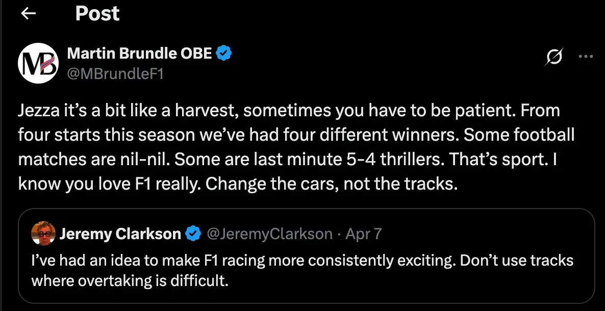 Image: Twitter/@MBrundleF1