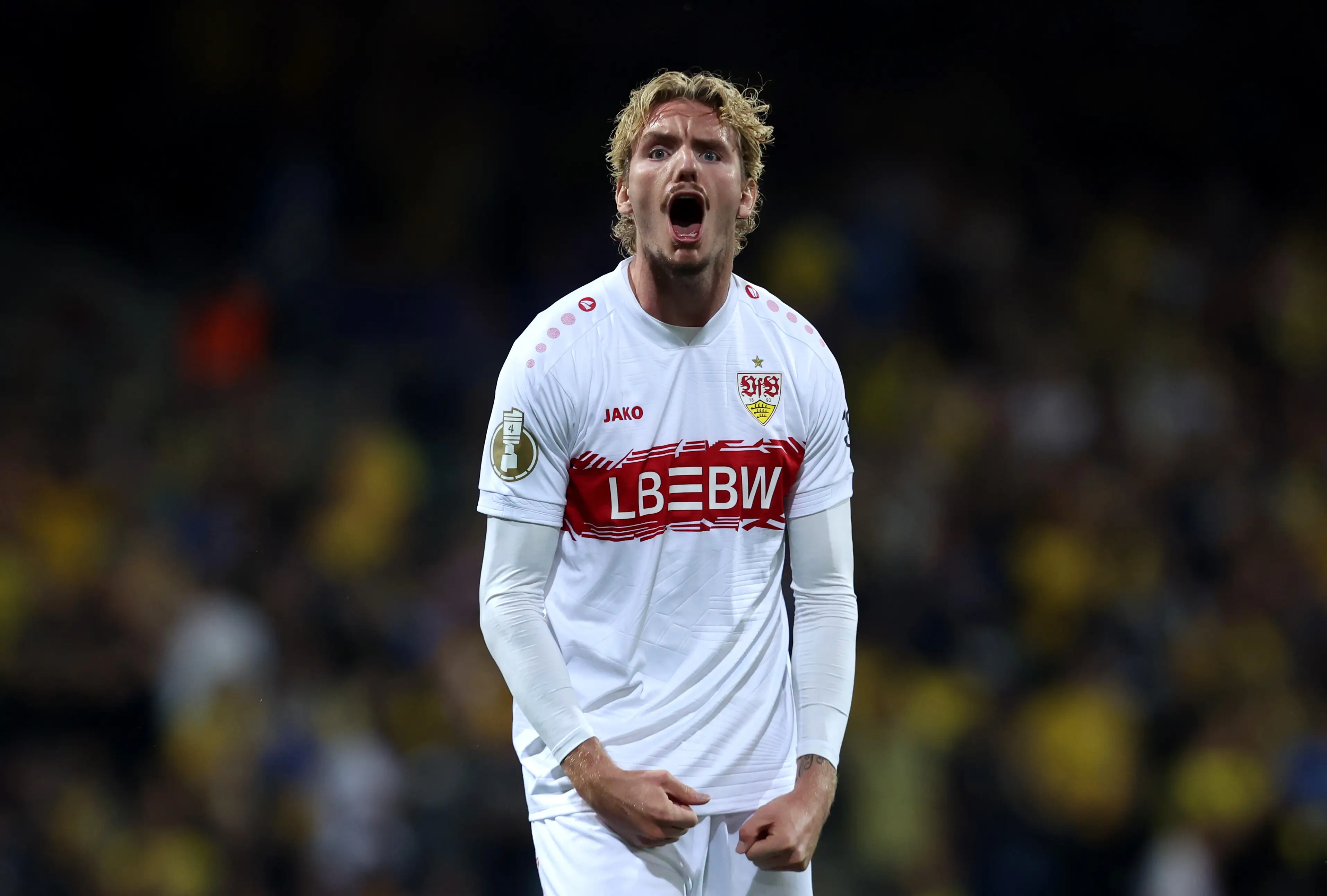 Nick Woltemade is expected to join Newcastle United. Image: Getty