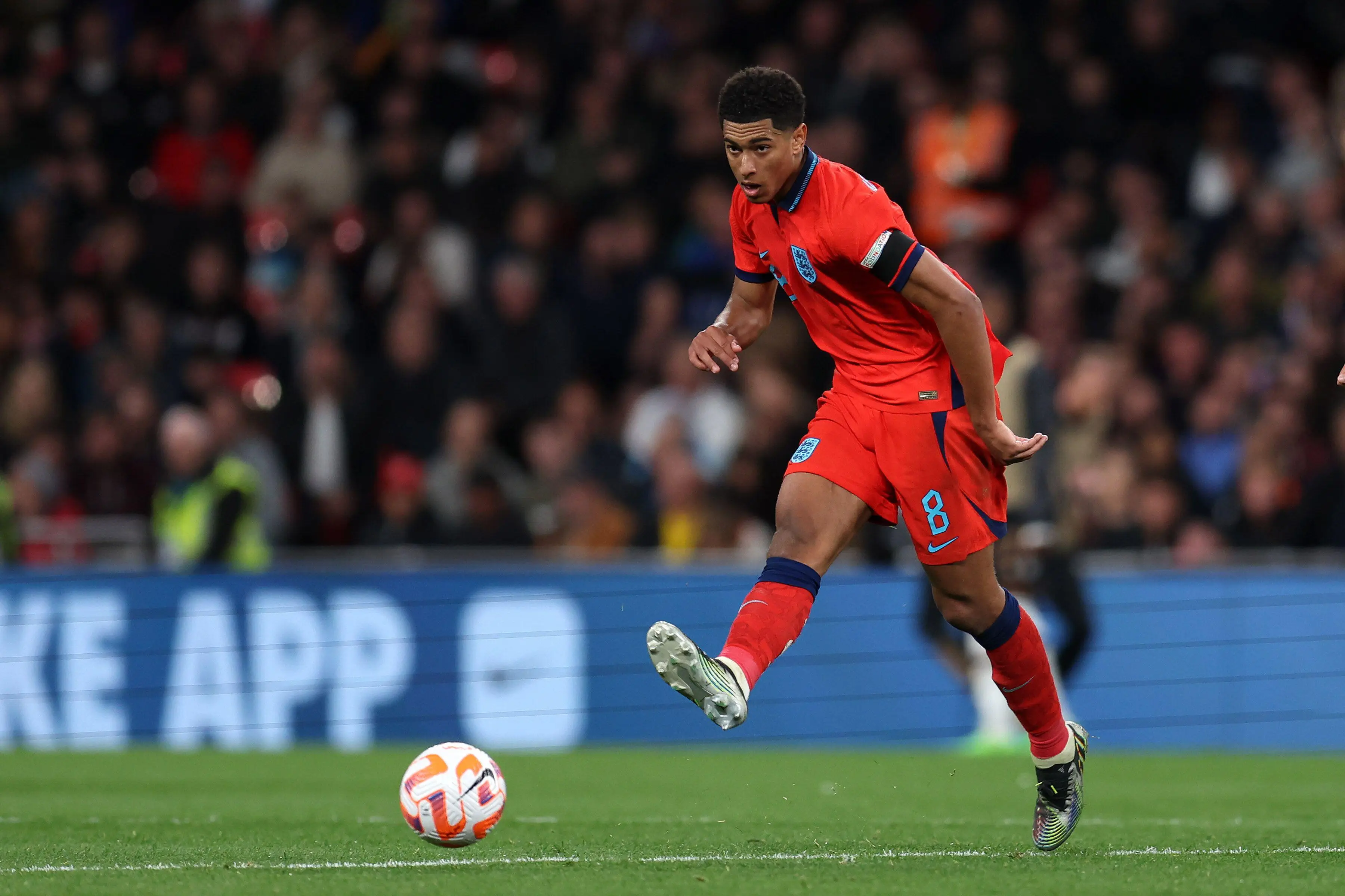 Jude Bellingham for England. (Alamy)