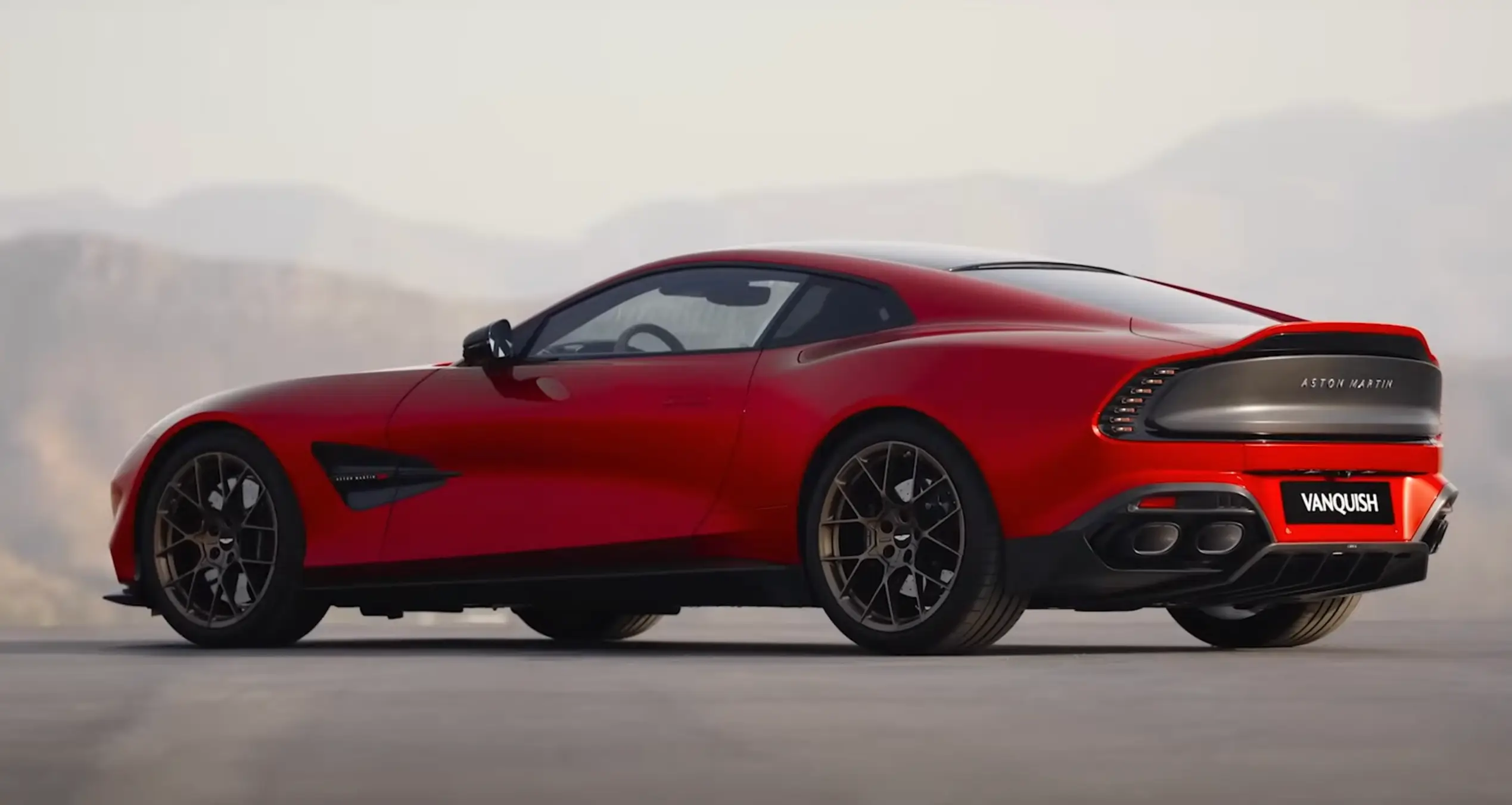 The Aston Martin Vanquish was unveiled in September (Image: YouTube/Aston Martin)