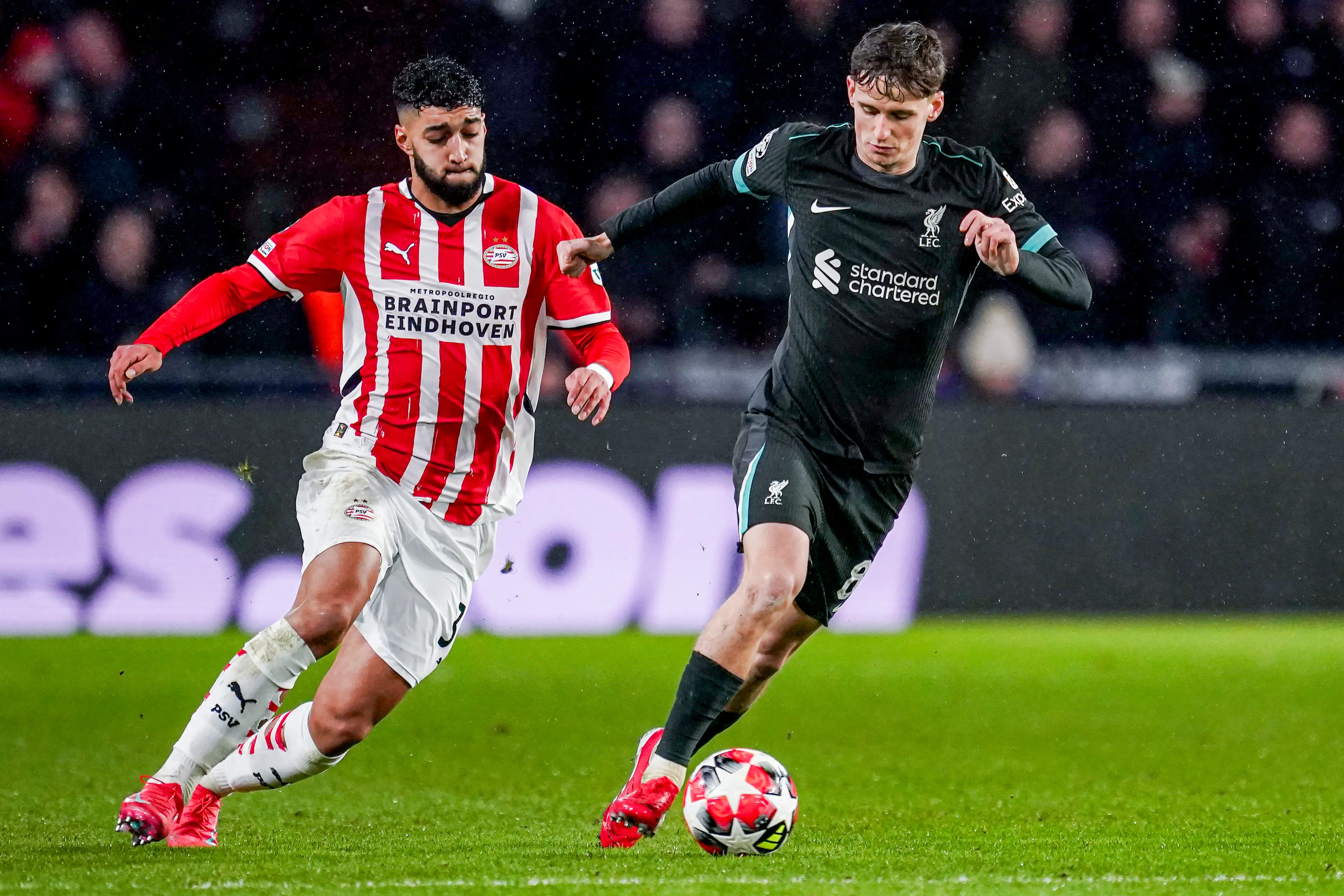 Morton was introduced in the second-half against PSV. Image credit: Getty