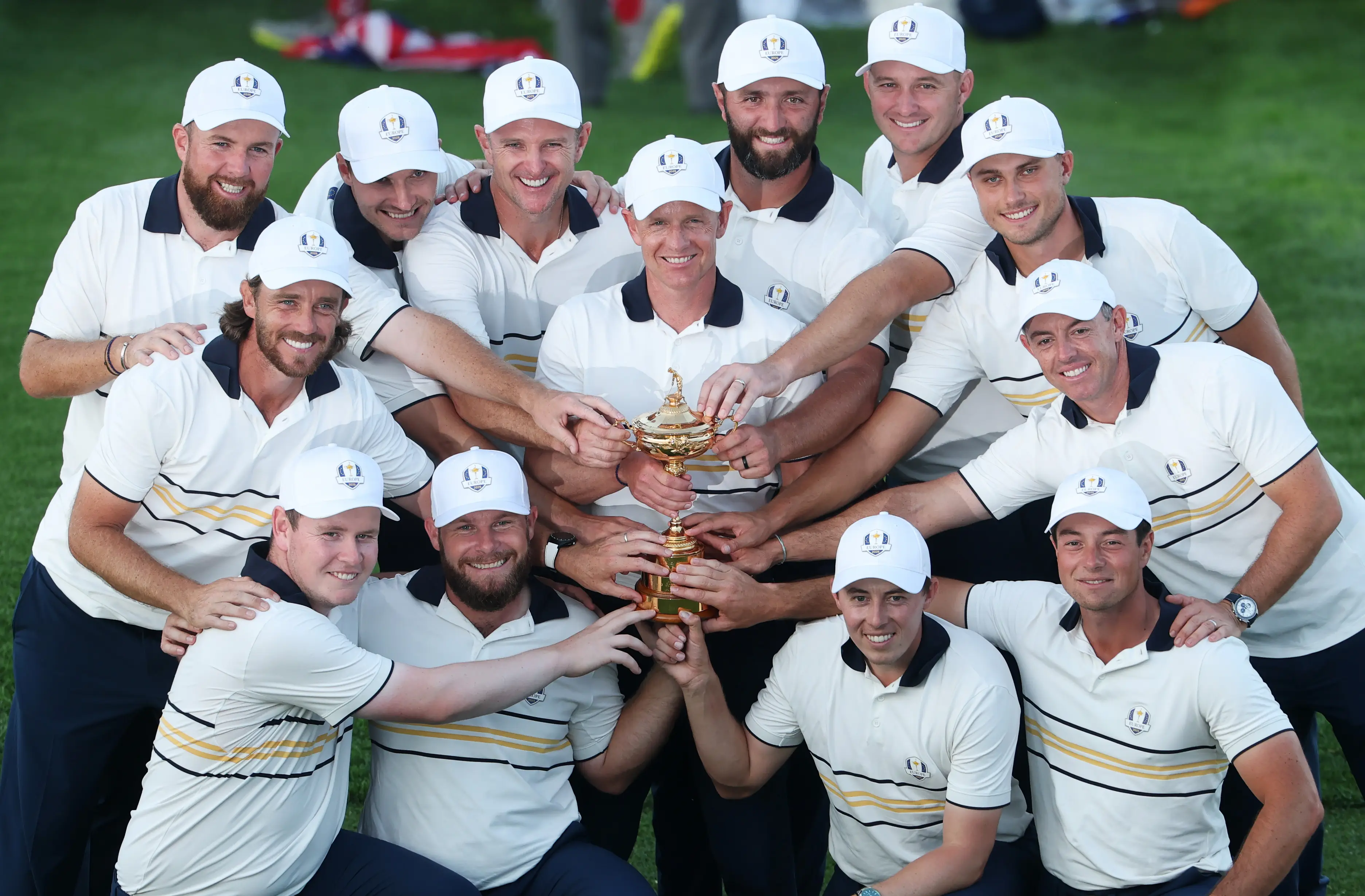 Team Europe celebrate winning the Ryder Cup (Credit:Getty)