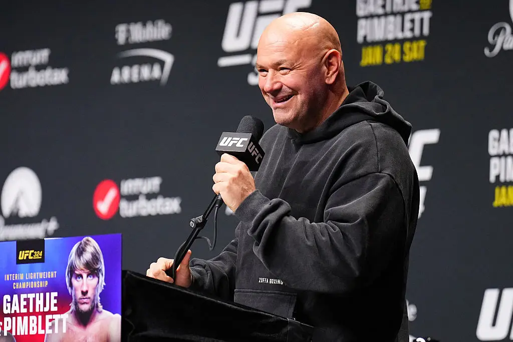 Dana White confirmed the news ahead of UFC 324. (Image: Photo by Chris Unger/Zuffa LLC)
)