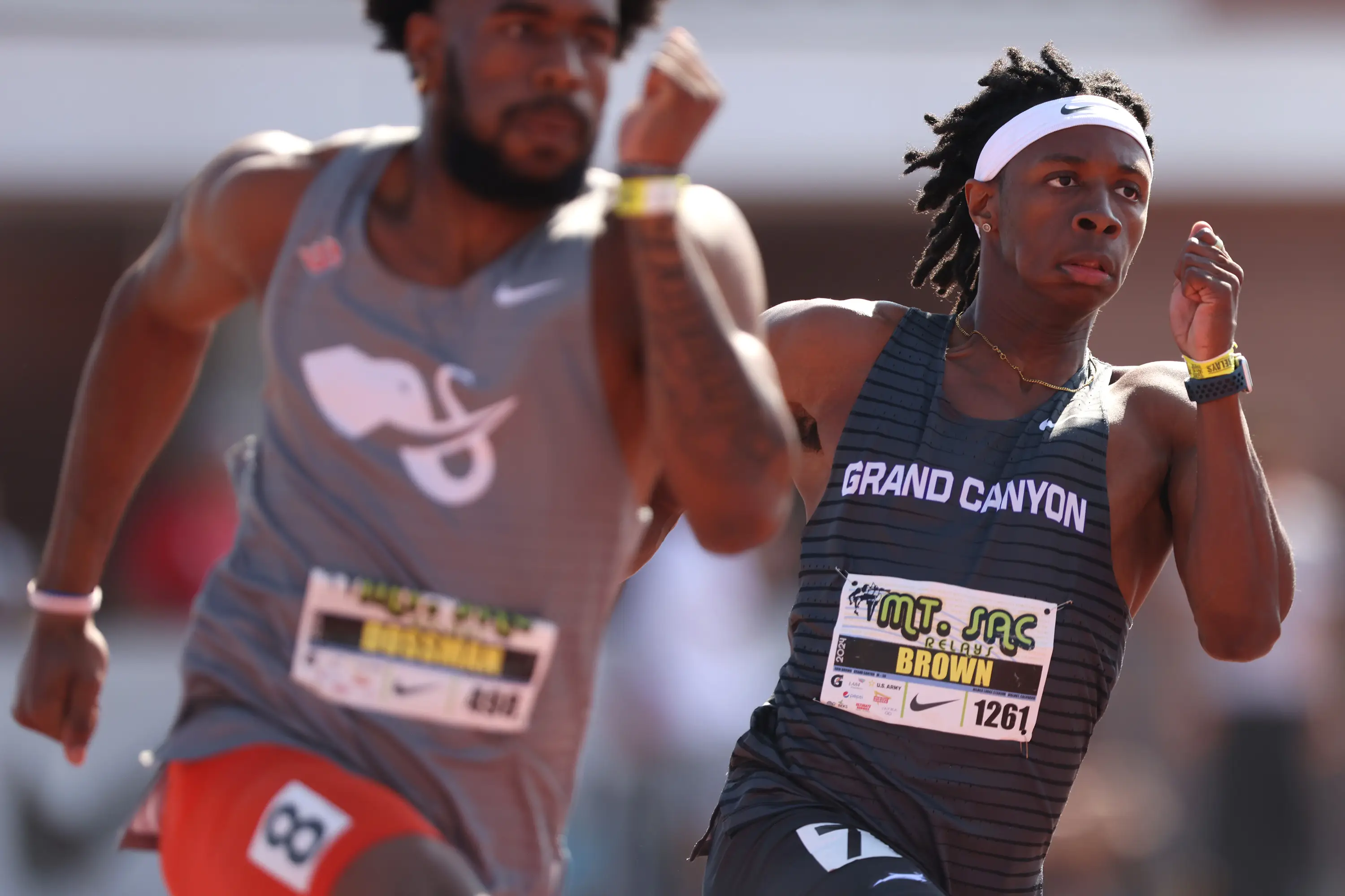 Erin Brown (background) criticised Gout Gout. (Image: Katharine Lotze/Getty Images)