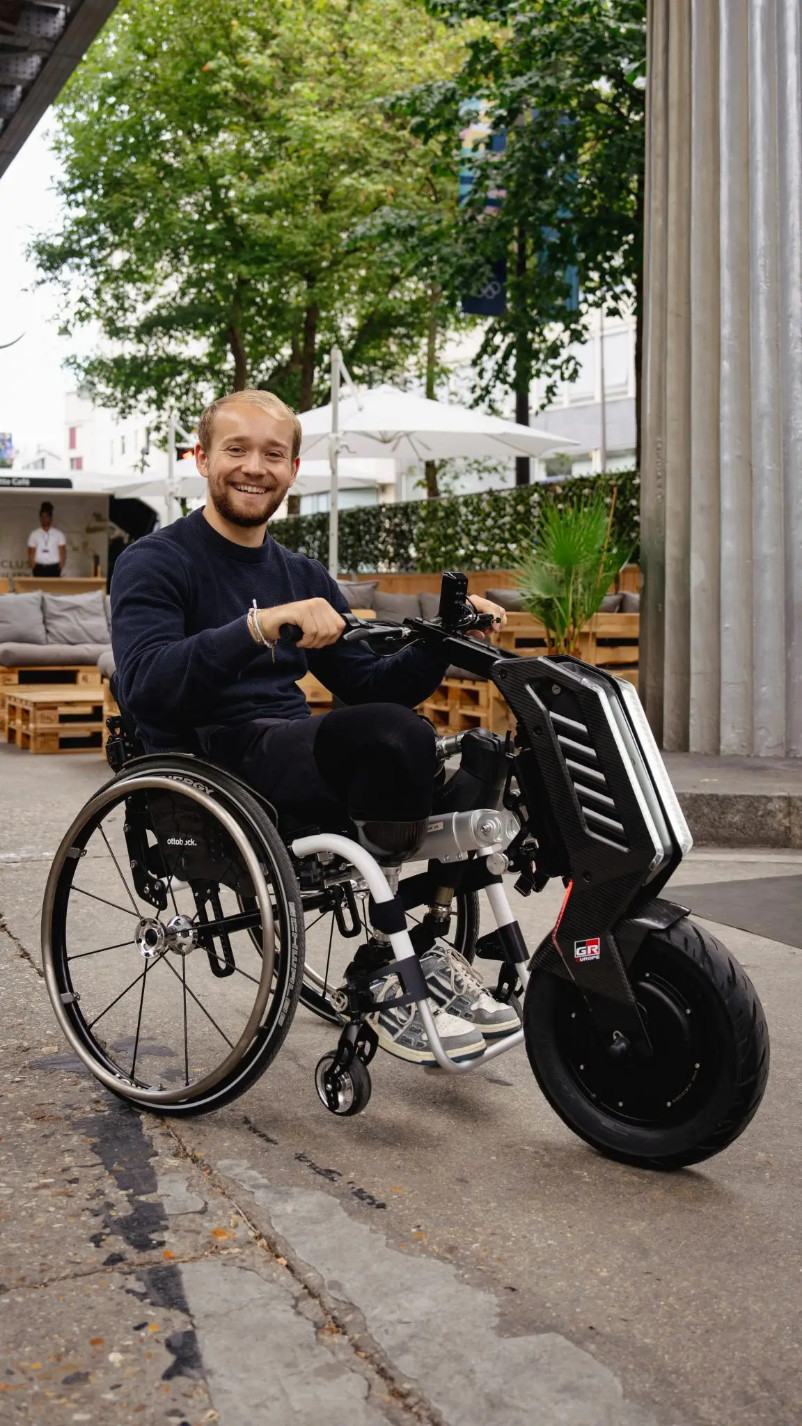 Around 200 Yoshi-E pullers were attached to wheelchairs during the Paralympic Games Paris 2024. Image credit: Toyota