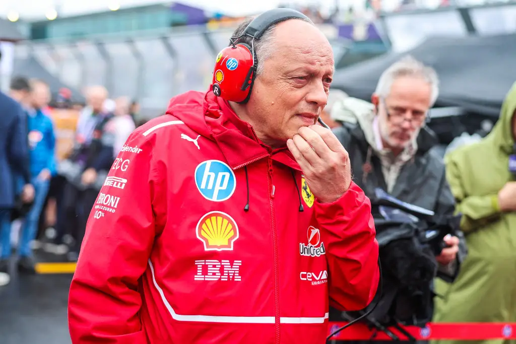 Ferrari team principal Frederic Vasseur pictured before the 2025 Australian GP (Image: Getty)