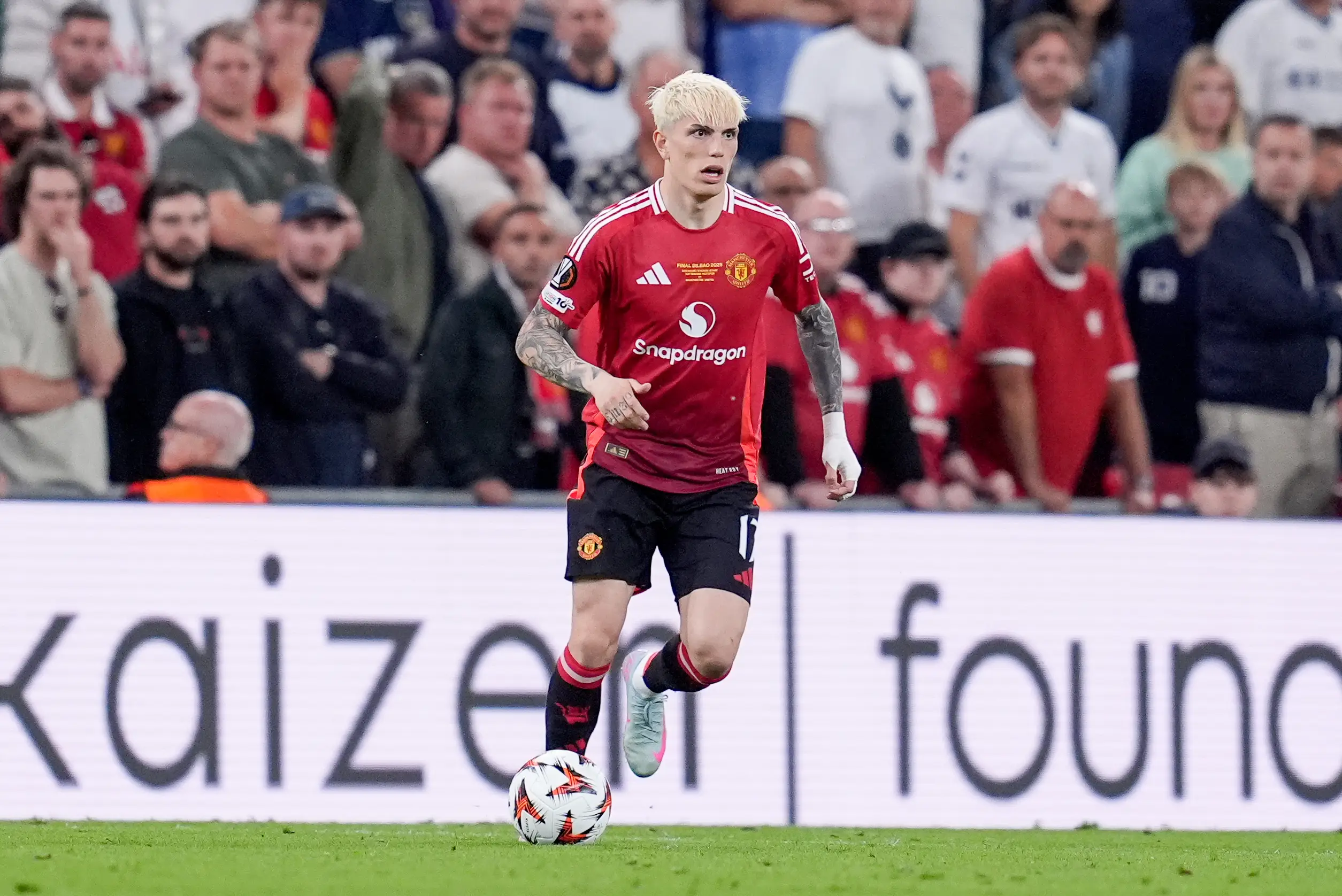 Bayern Munich have reportedly enquired about Alejandro Garnacho. Image: Getty