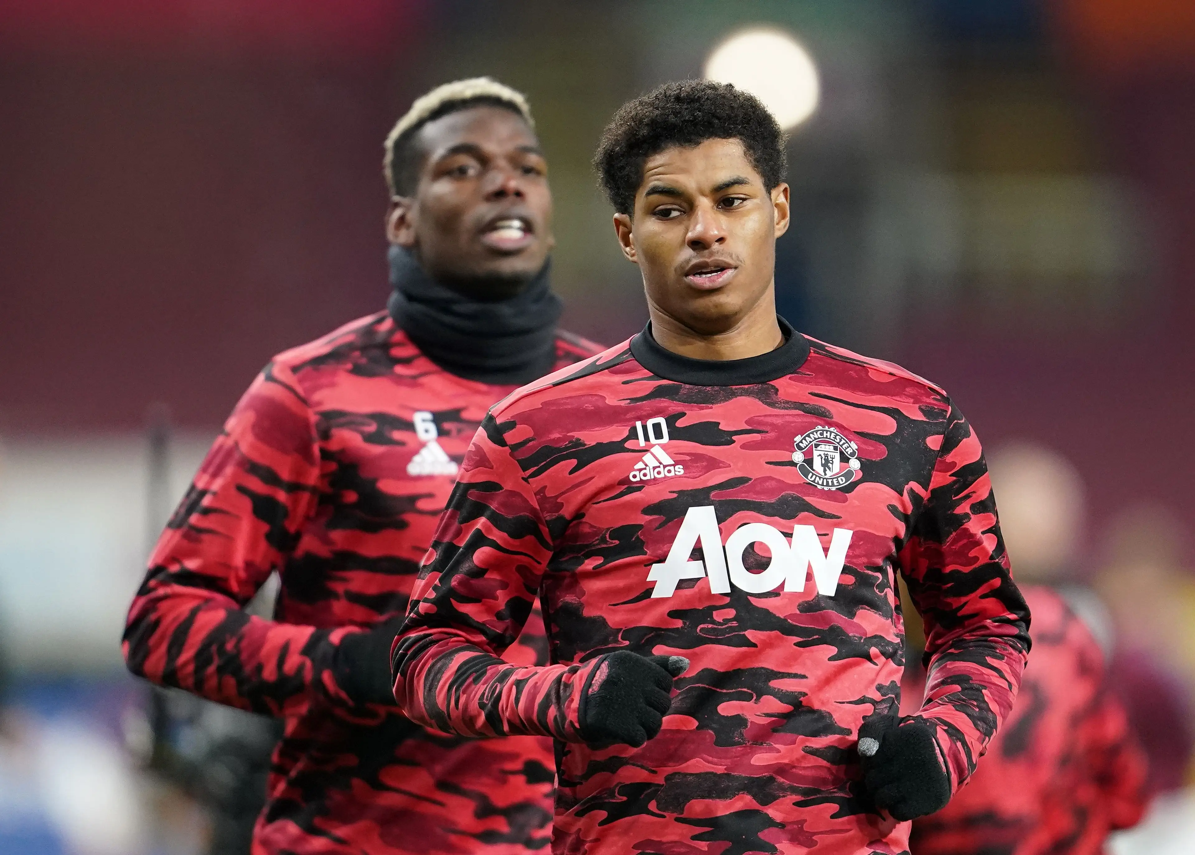 Rashford and Pogba were teammates at Manchester United. Image credit: Getty