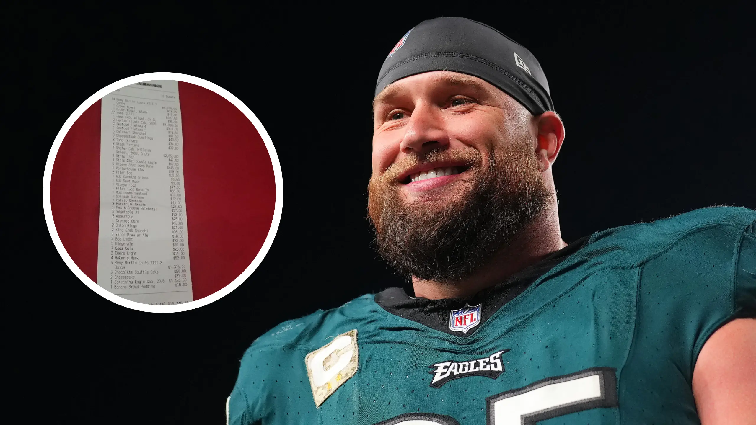 Super Bowl winner posted restaurant bill online to show how much NFL stars spend on a team meal