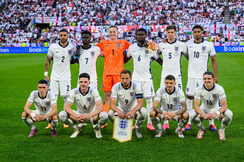 Declan Rice, Kieran Trippier and Phil Foden all started for England against Slovenia on Tuesday. (Image: Getty)