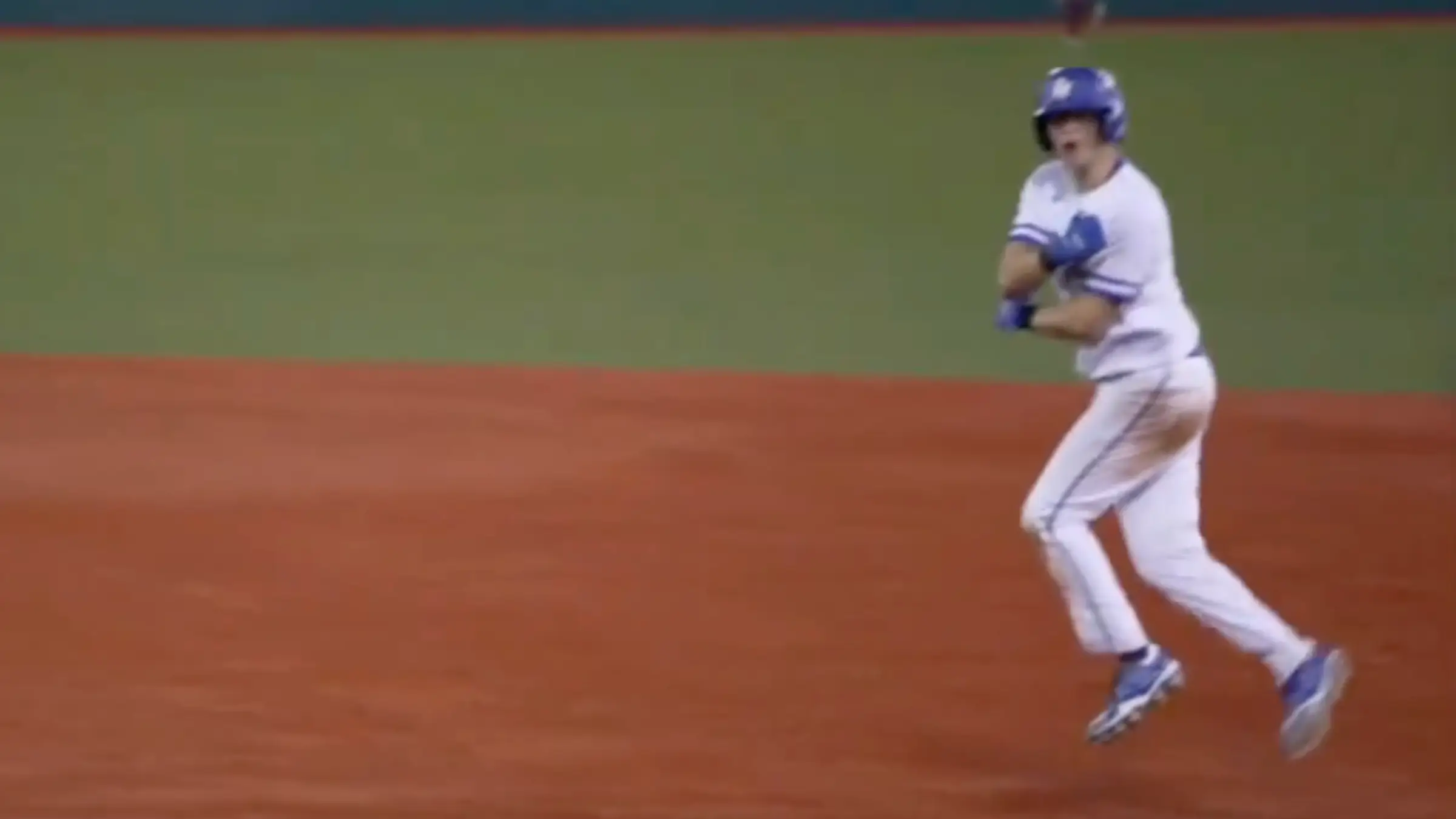 Ford was celebrating just moments before suffering the freak injury. (Image: Barstool Sports/ X)