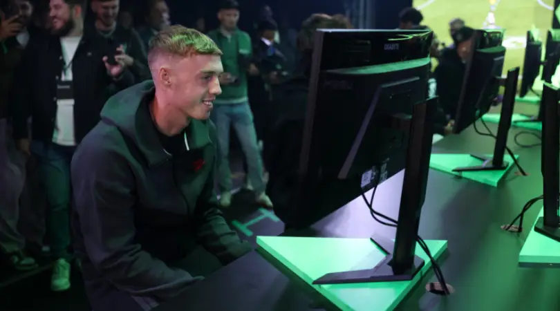 Cole Palmer at the EAFC 25 launch in London last year. (Image: Getty)