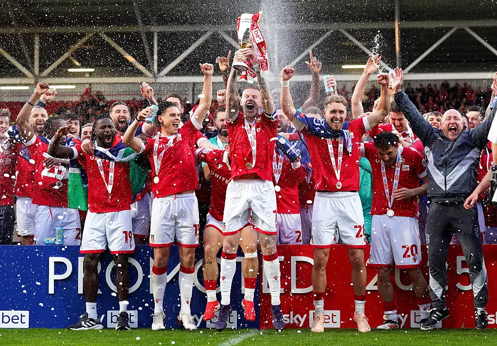 Wrexham secured promotion to the Championship after finishing second in League One. (Image: Getty)