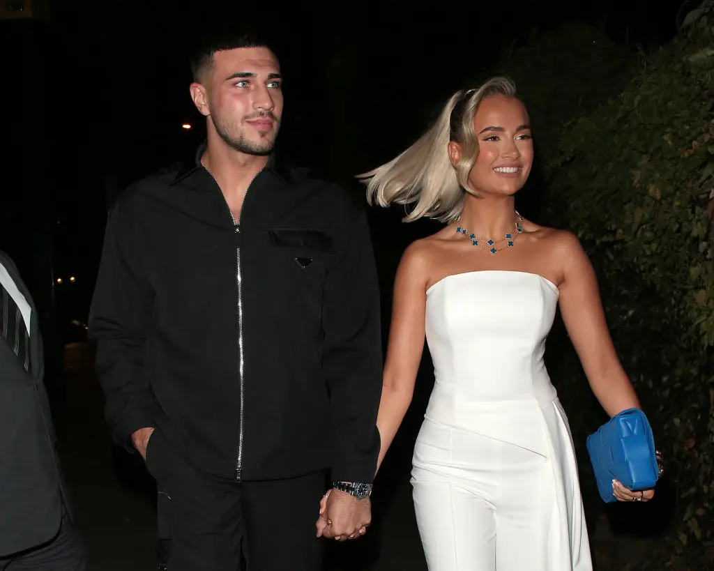 Tommy Fury and Molly-Mae have a daughter together, Bambi. (Image: Getty) 