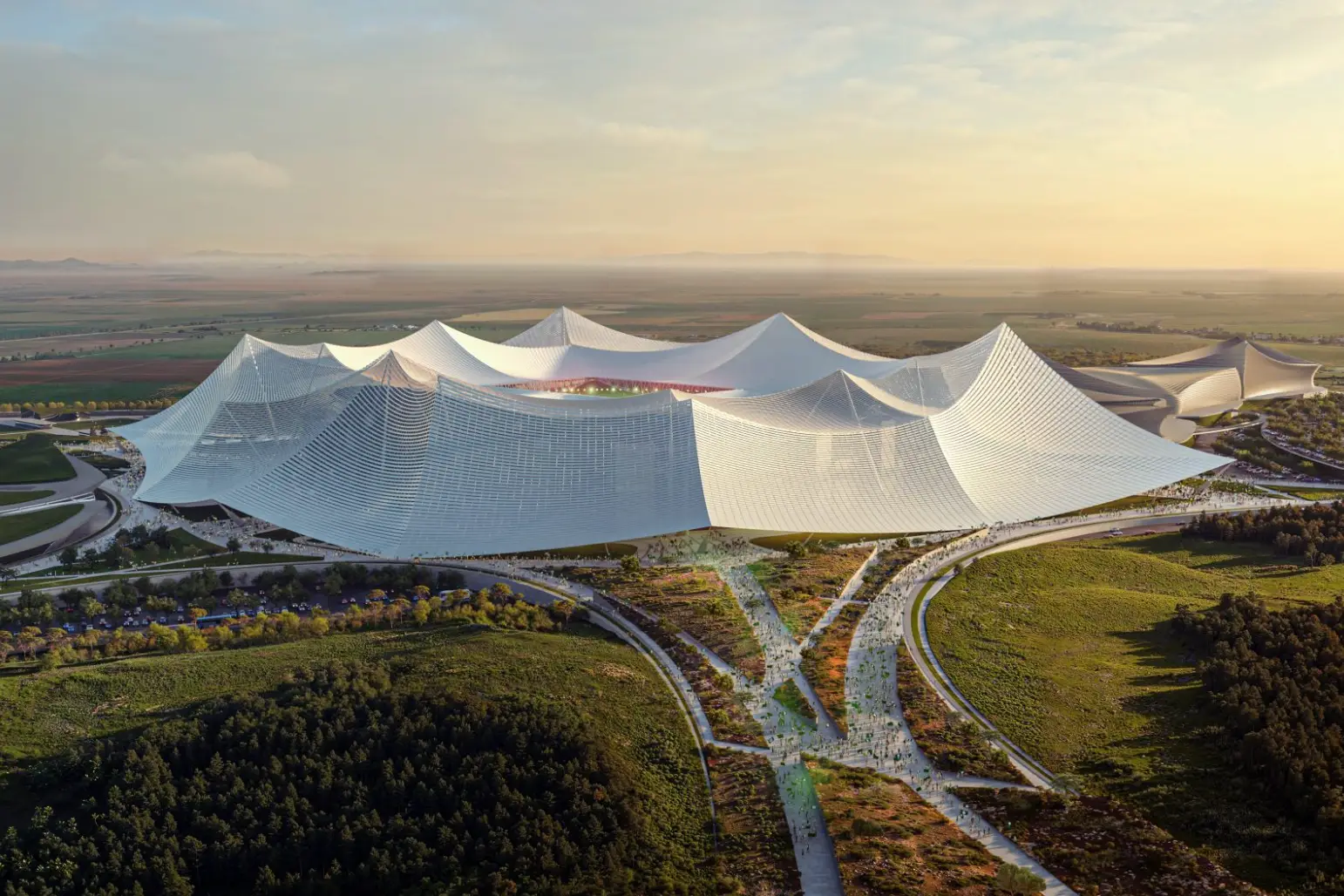 115,000 stadium- Populous