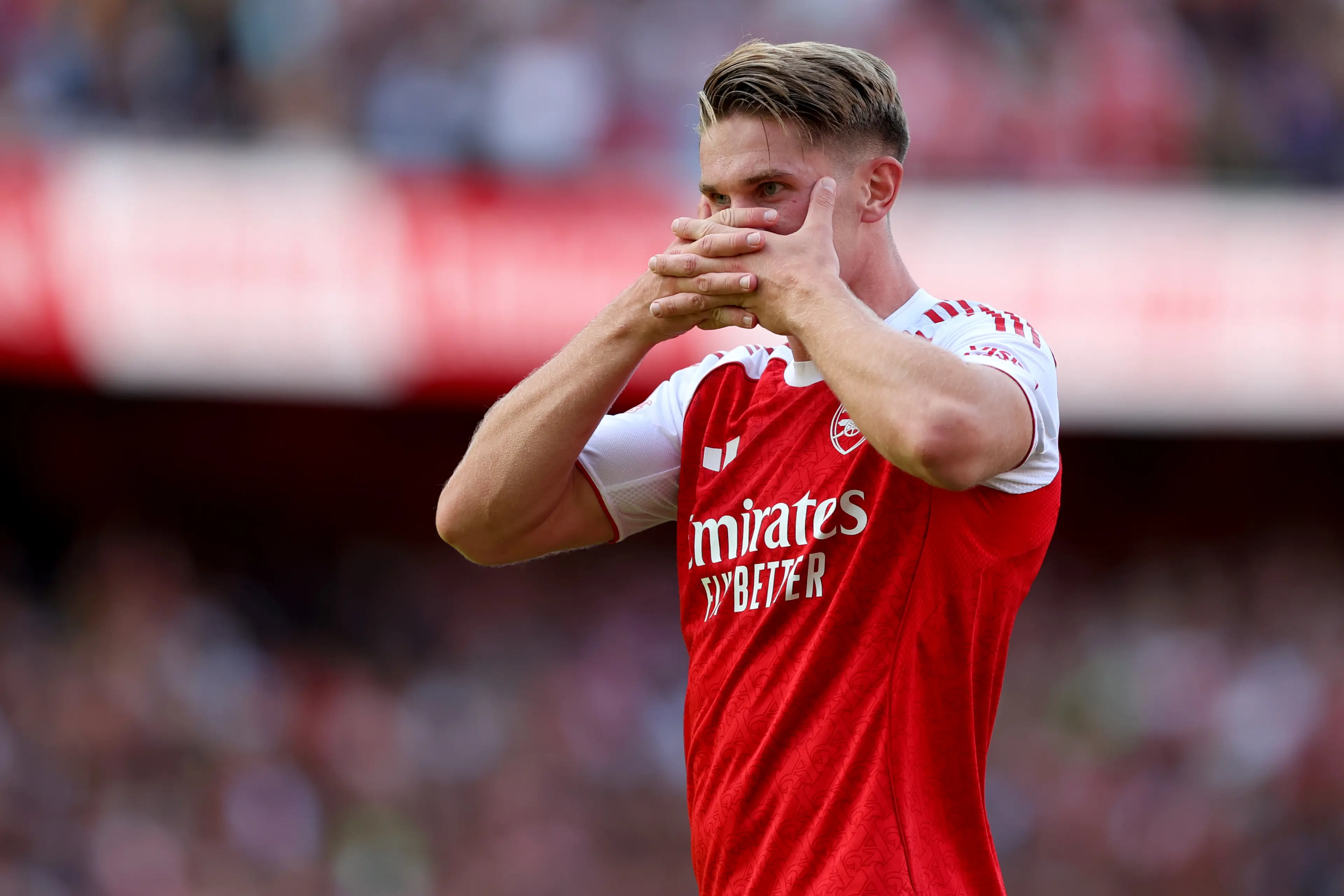 Viktor Gyokeres has scored his first Arsenal goal. Image: Getty
