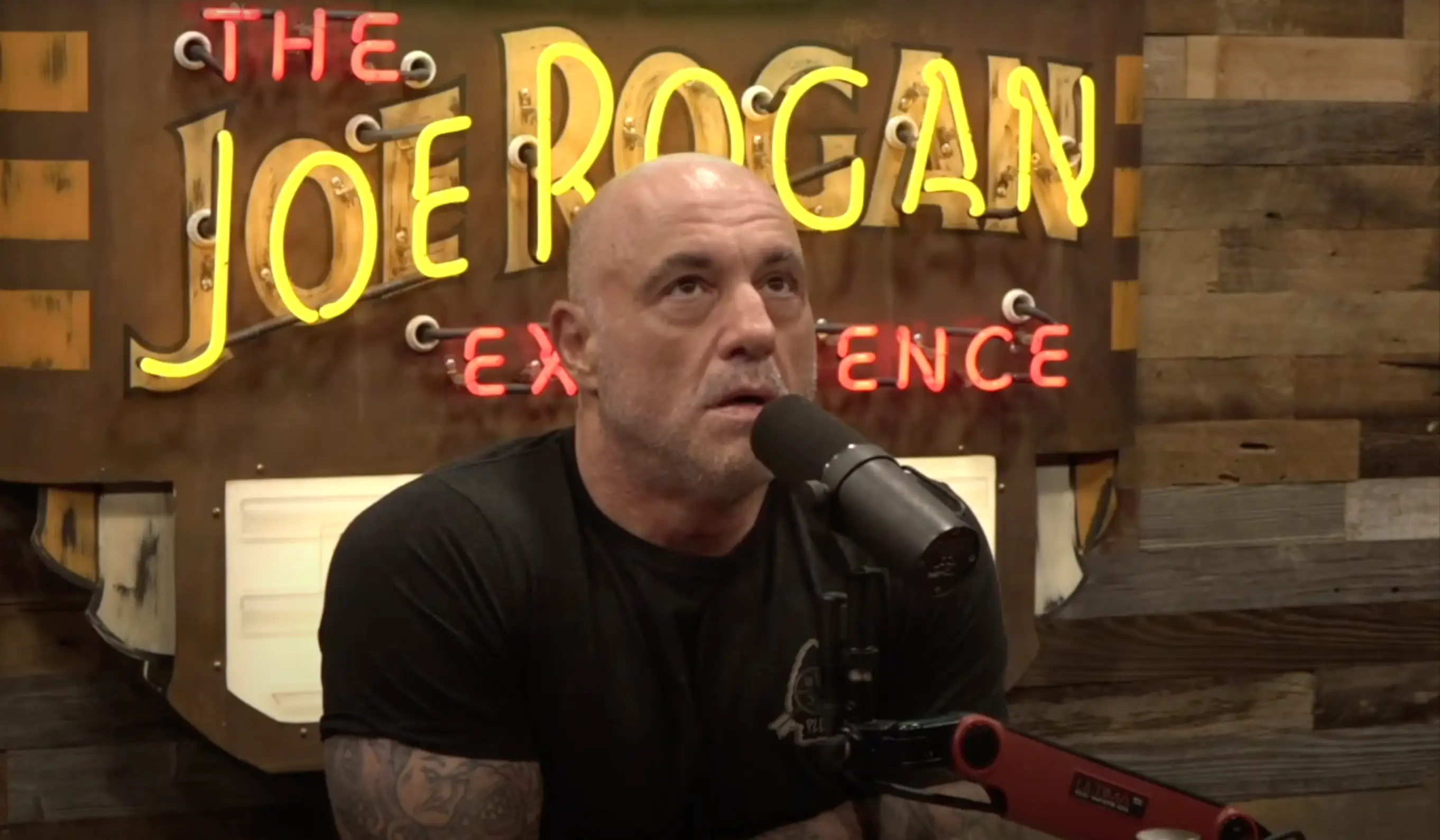 Rogan found out about Kirk's death while filming his podcast. Image credit: JRE Clips/YouTube
