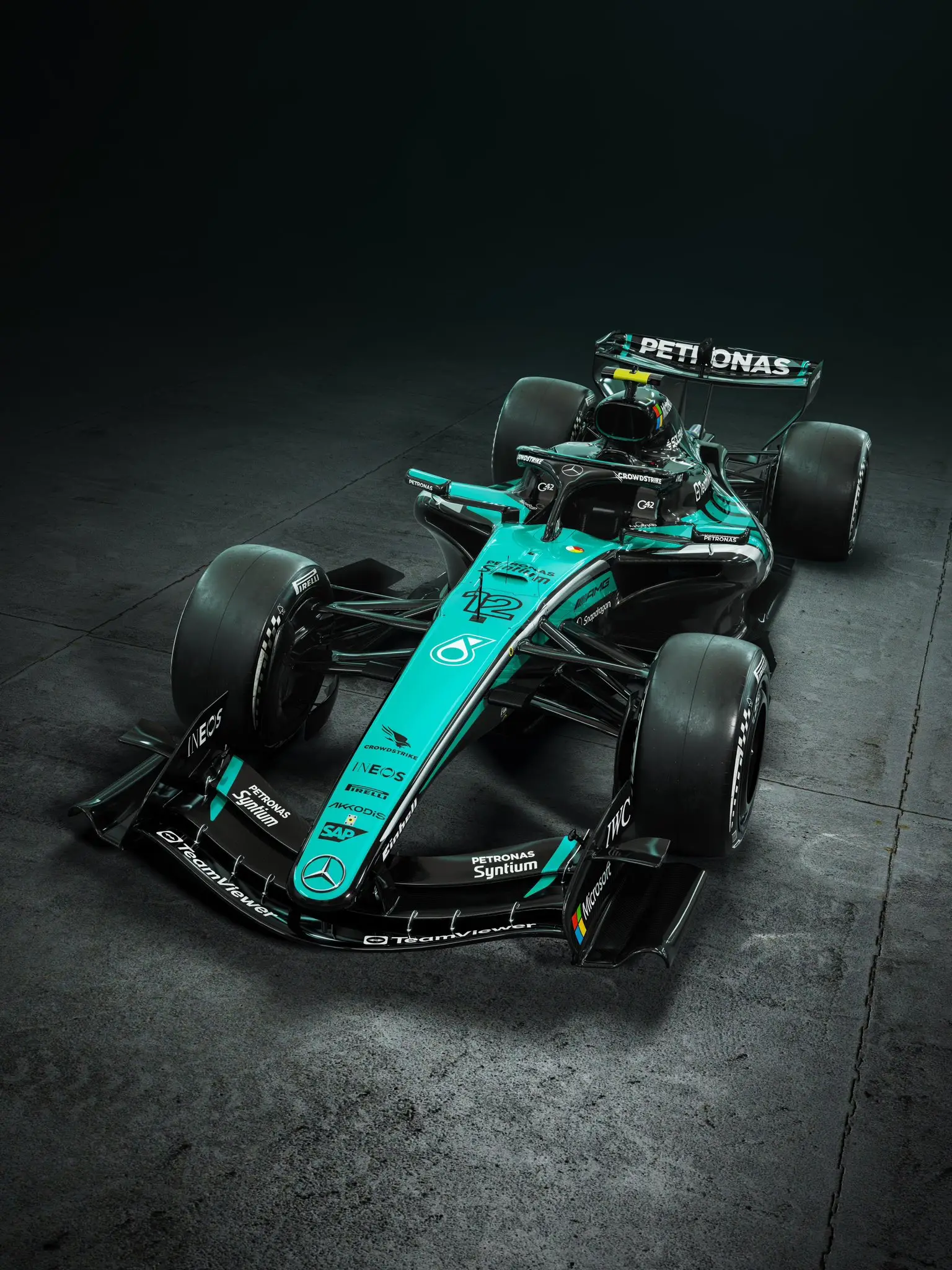 Mercedes' one-off livery for Malaysia (Image credit: Mercedes-AMG Petronas)