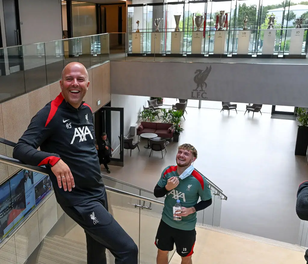 Arne Slot and Harvey Elliott (Credit:Getty)