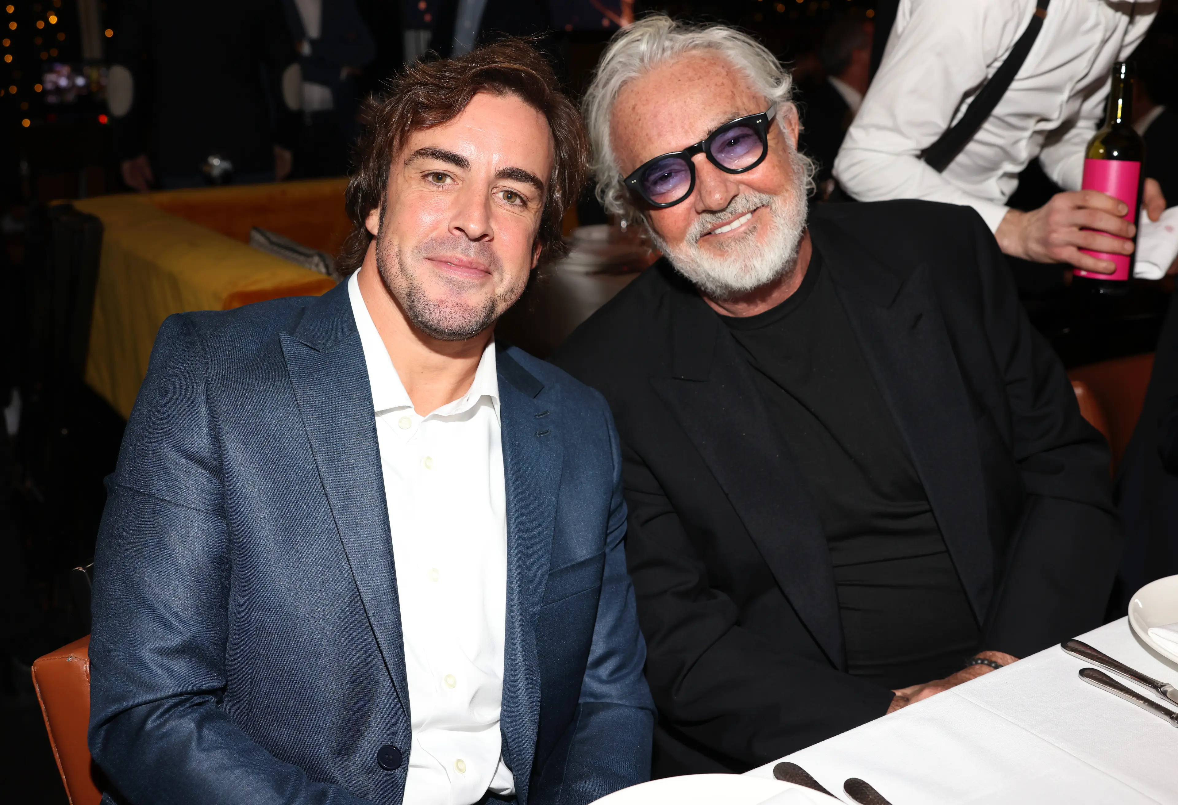 Alonso and Briatore in 2022 (Arnold Jerocki - Formula 1/Formula Motorsport Limited via Getty Images)