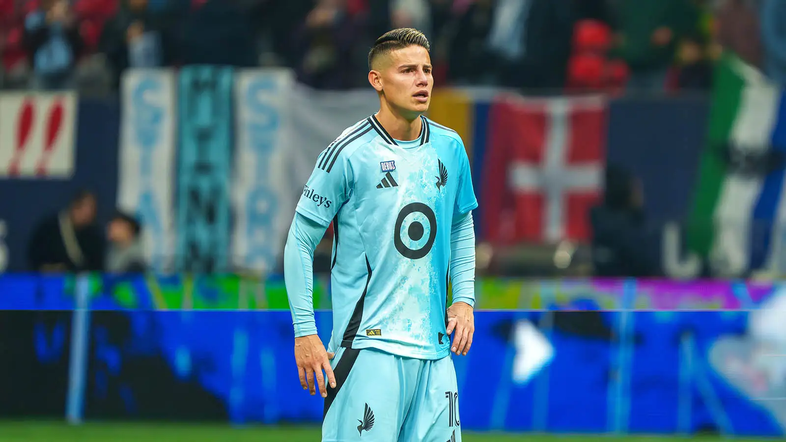 James Rodriguez pictured in action for Minnesota United (Image: Getty)